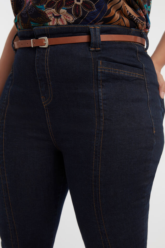 Jean taille haute avec fentes image number 5