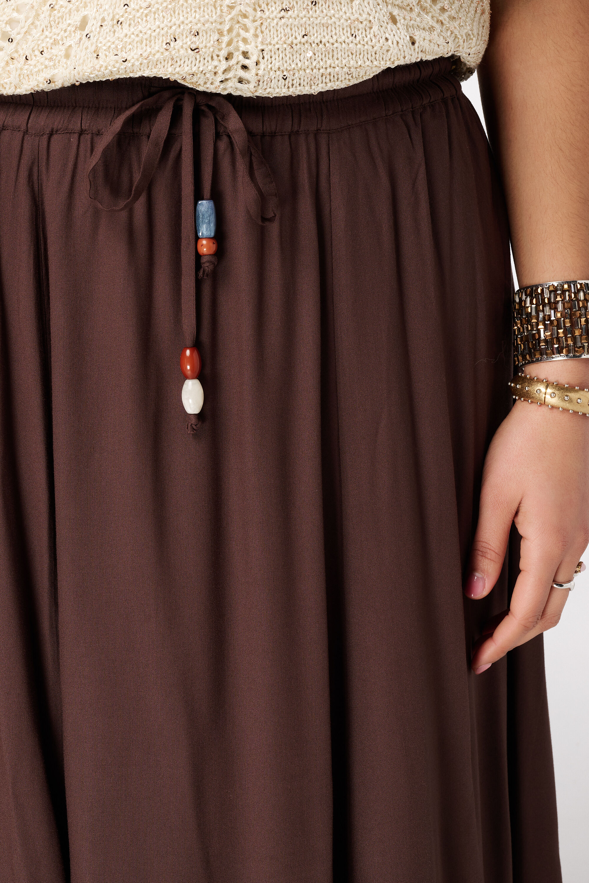 Jupe maxi avec taille &eacute;lastique image number 4