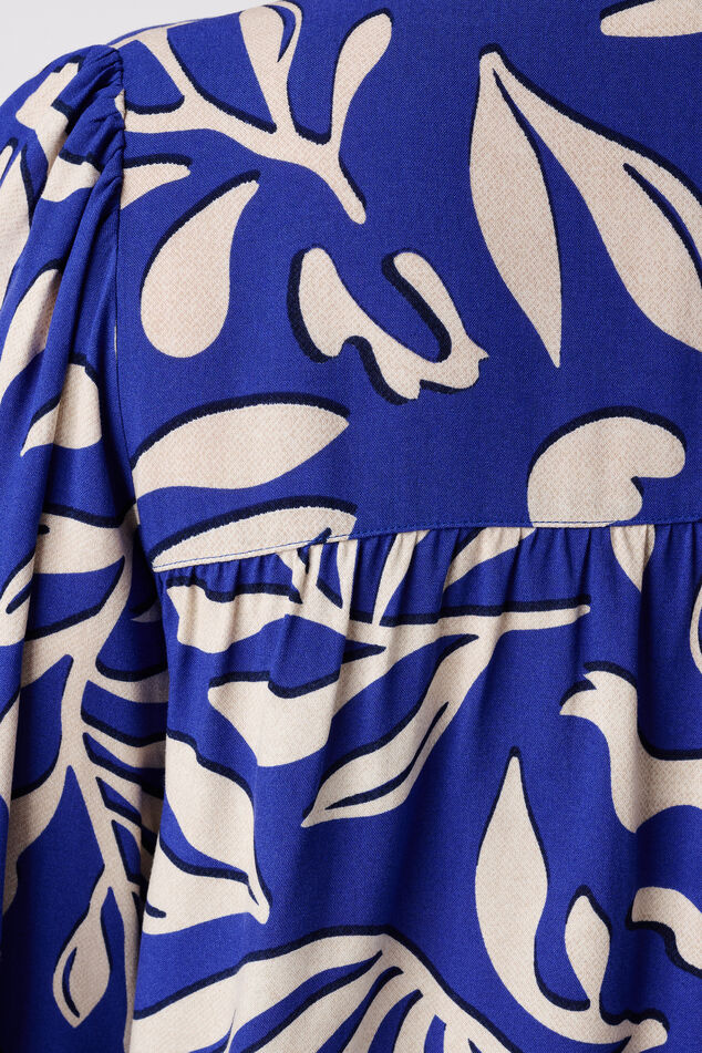 Blouse imprimée avec bobines image number 6