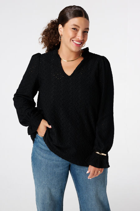 Top avec détails de broderie  Top avec détails de broderie
