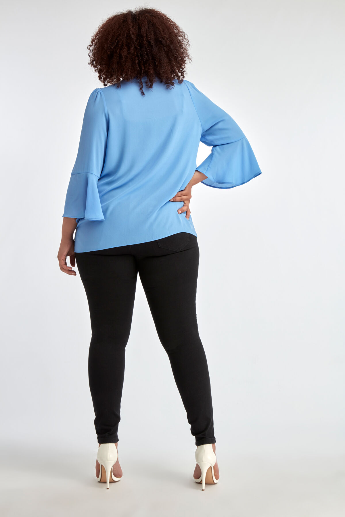 Chemisier &agrave; volants   image number 3