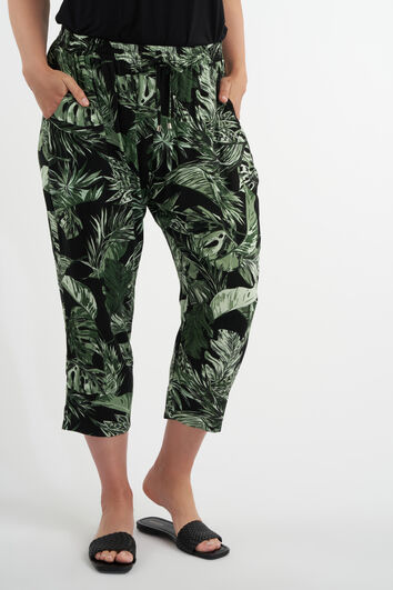 Pantalon ample &agrave; imprim&eacute;