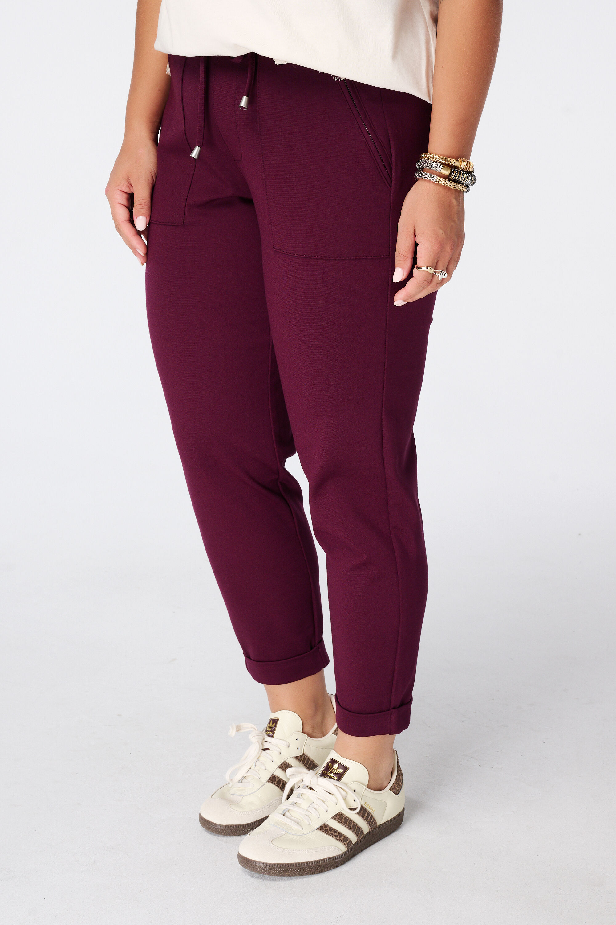 Pantalon fusel&eacute; &agrave; taille &eacute;lastique image number 5