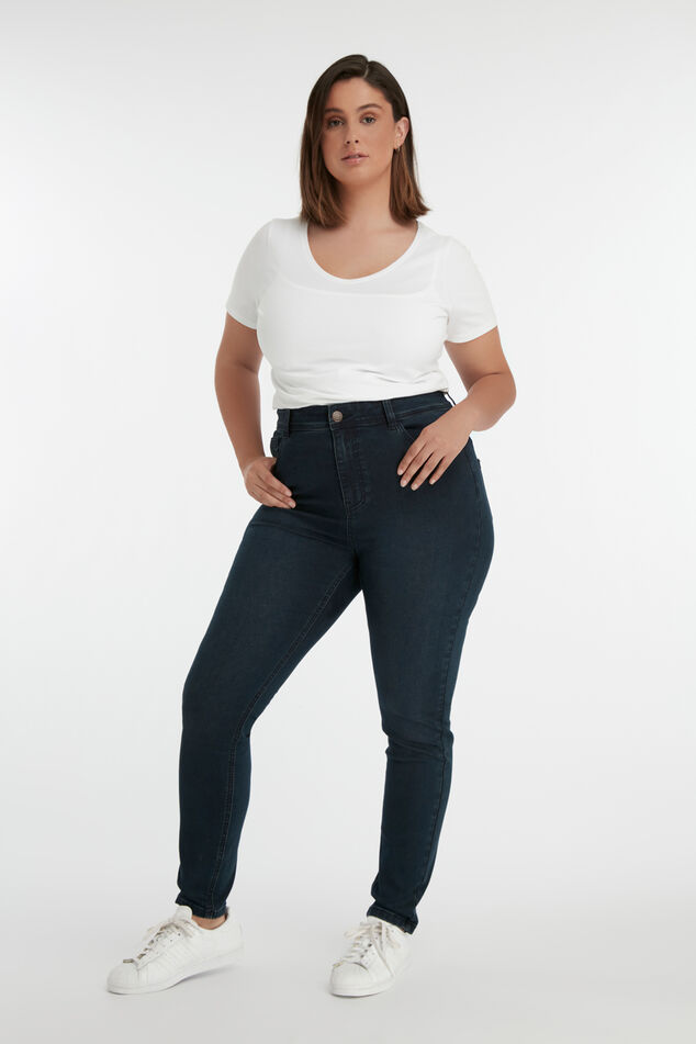 Jean skinny taille haute CHERRY image number 0