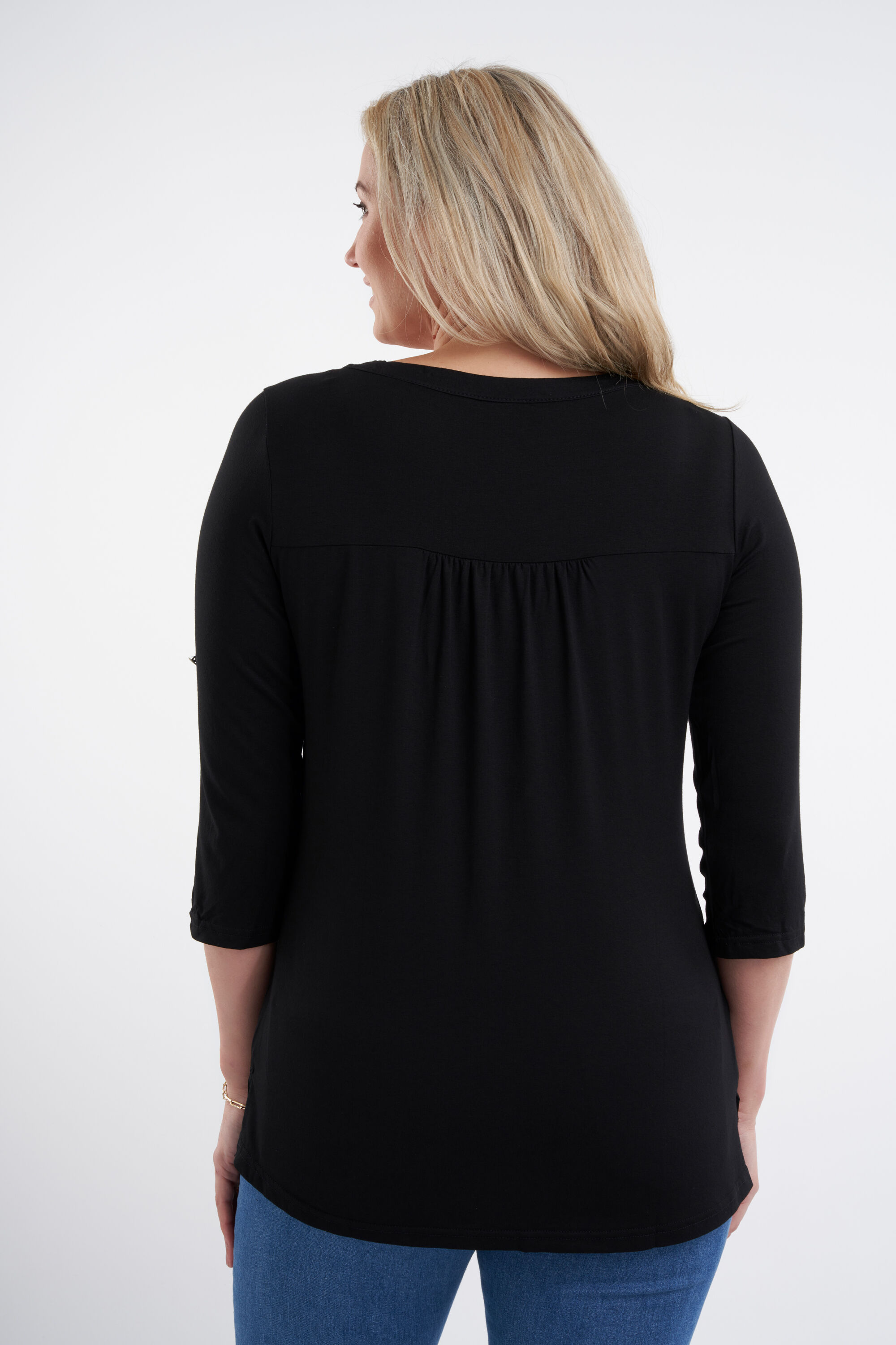 Paquet de 2 Haut avec manches bouffantes trois quarts image number 3