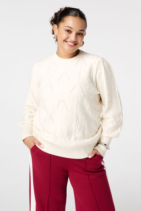 Pull avec imprimé brodé Pull avec imprimé brodé
