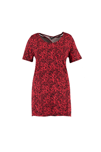 T-shirt long avec d&eacute;tails dans le dos 