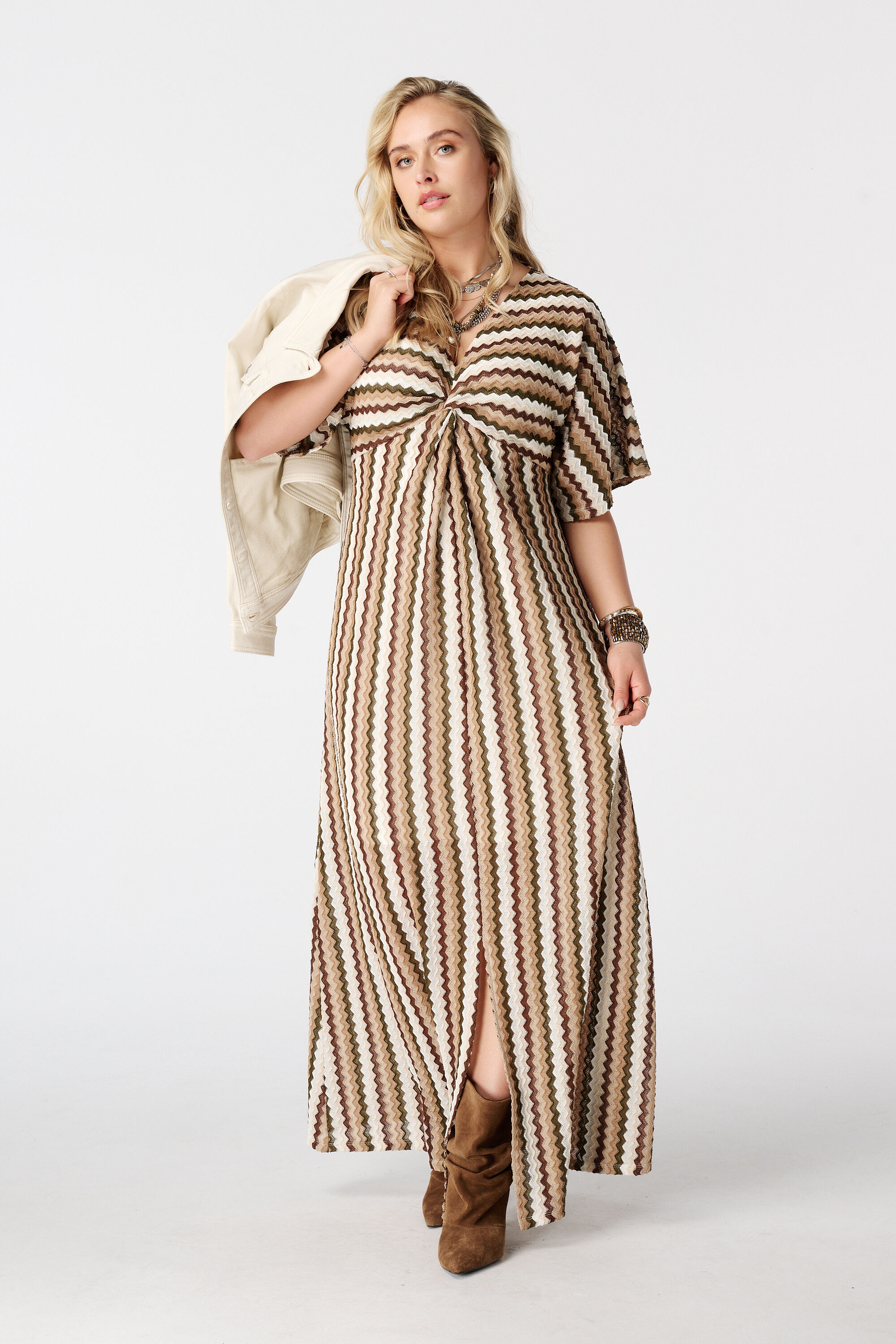 Robe maxi avec imprim&eacute;