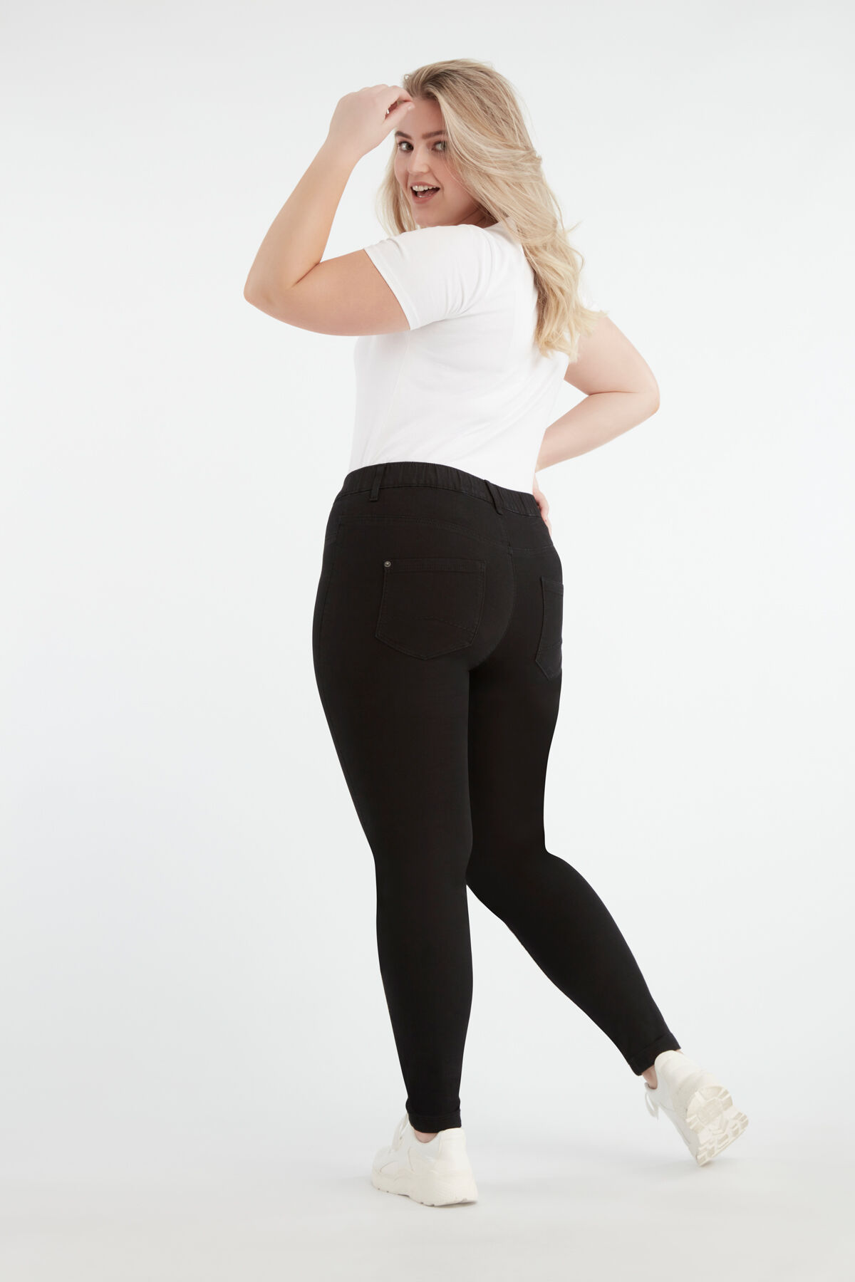 Tregging slim fit 32 inch POPPY  image number 3