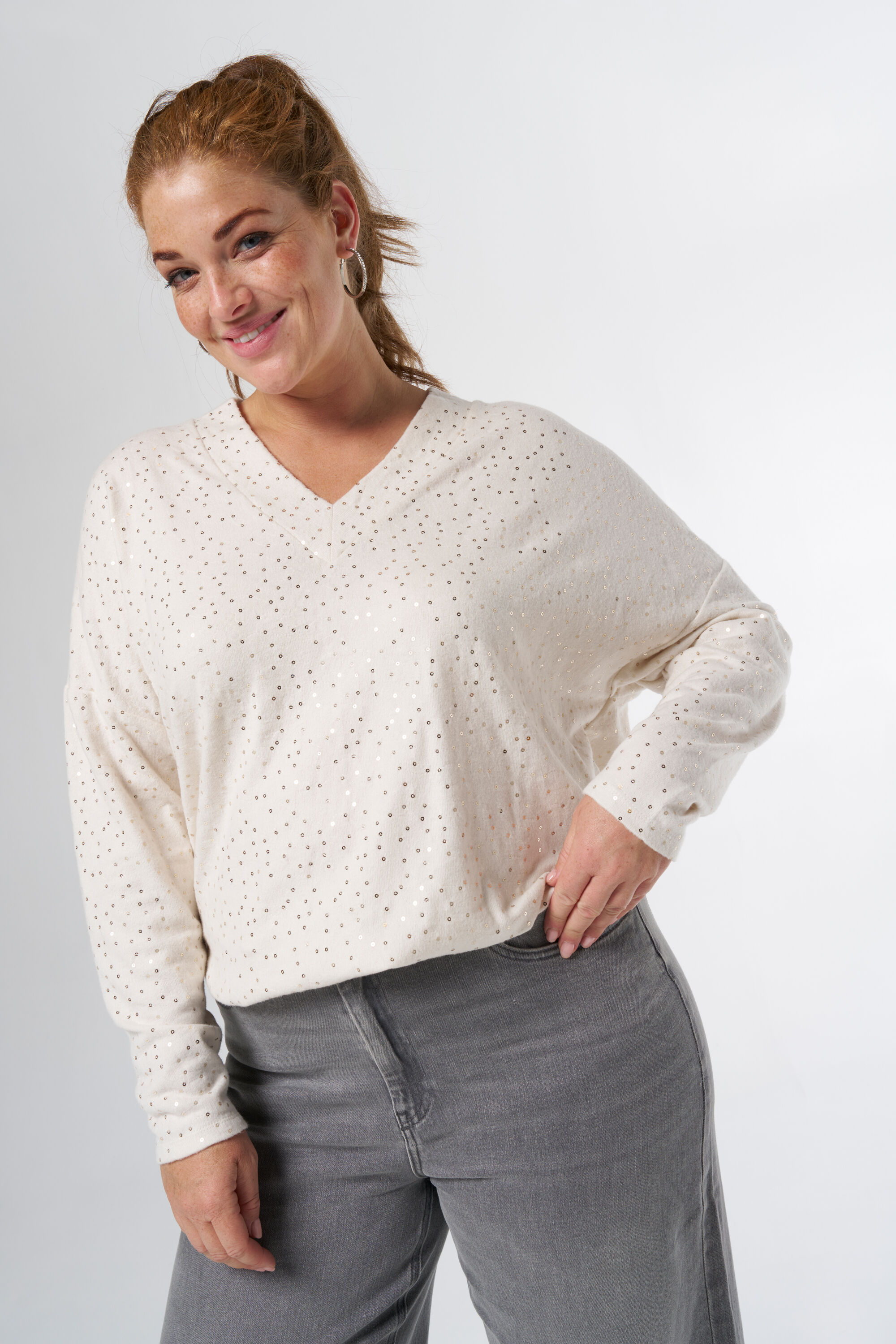 Top ample avec paillettes image number 0