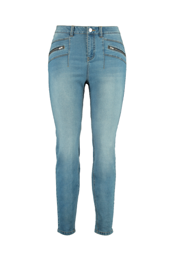 Jean aux fermetures d&eacute;coratives