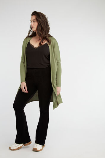 Cardigan long ouvert