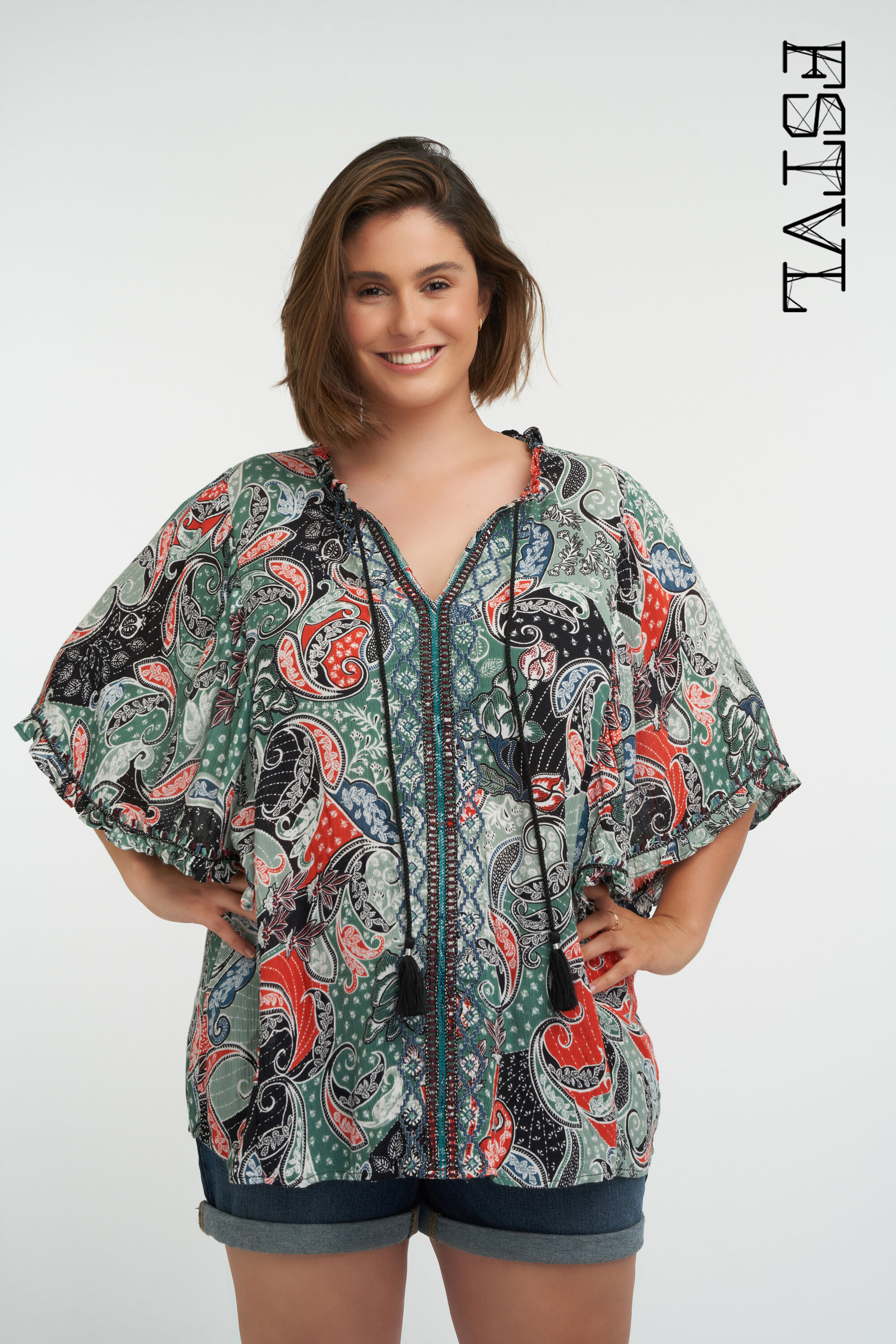 Chemisier &agrave; imprim&eacute;.