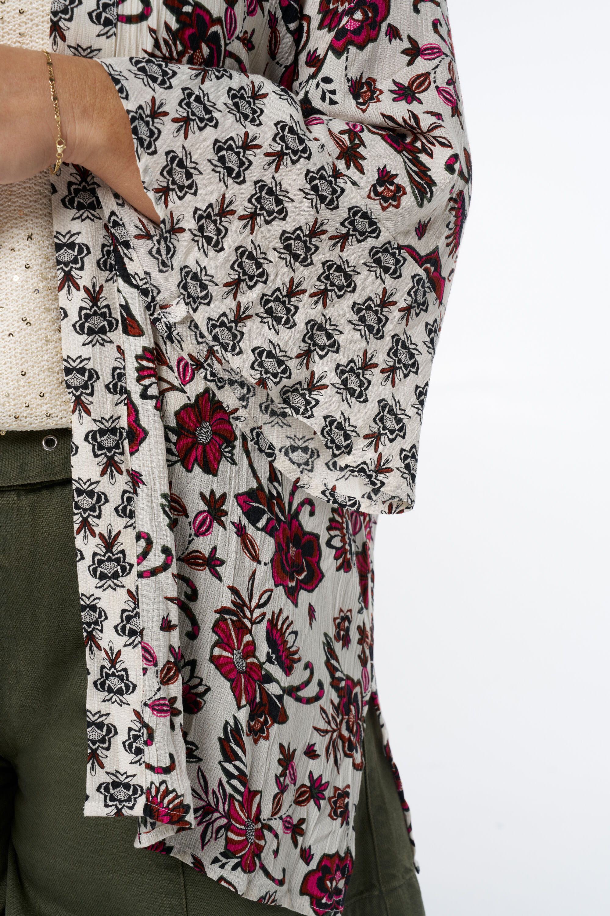 Kimono &agrave; imprim&eacute; floral  image number 4