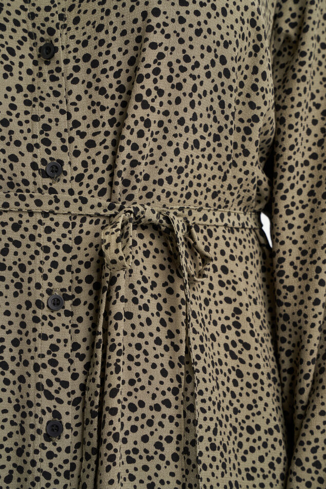 Robe longue avec ceinture à nouer image number 6