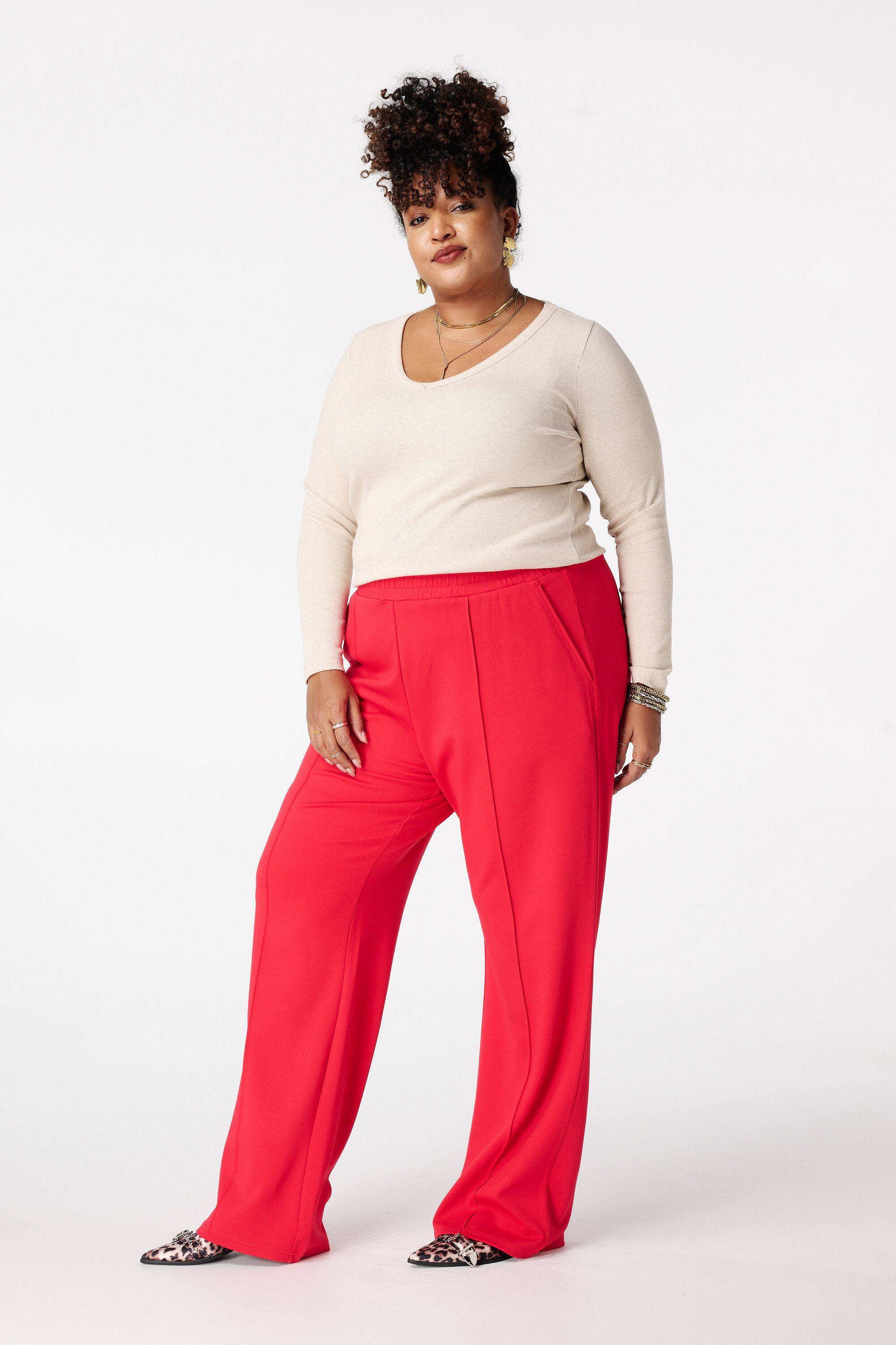 Haut c&ocirc;tel&eacute; &agrave; manches longues image number 5