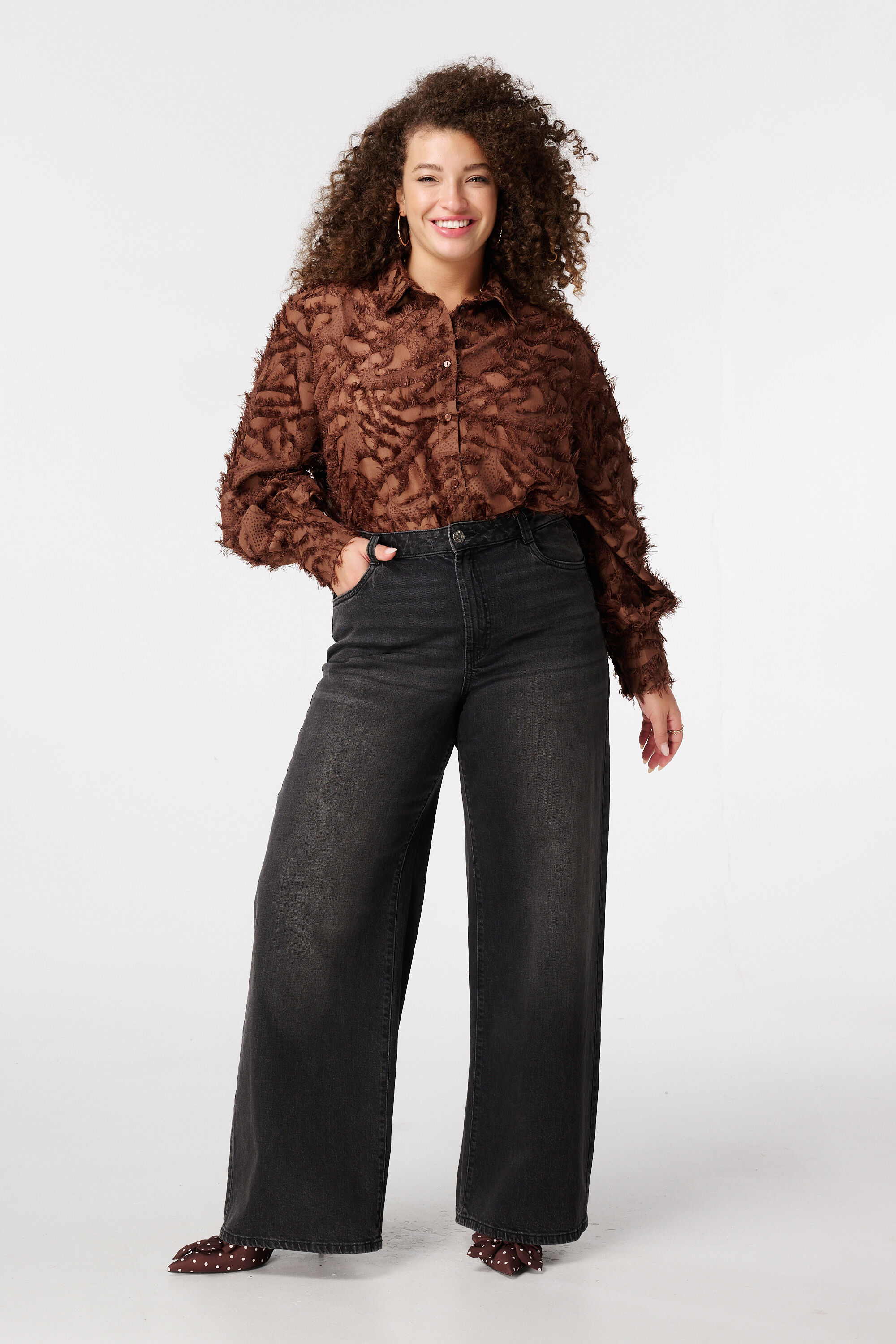 Chemisier moelleux avec imprim&eacute; image number 5