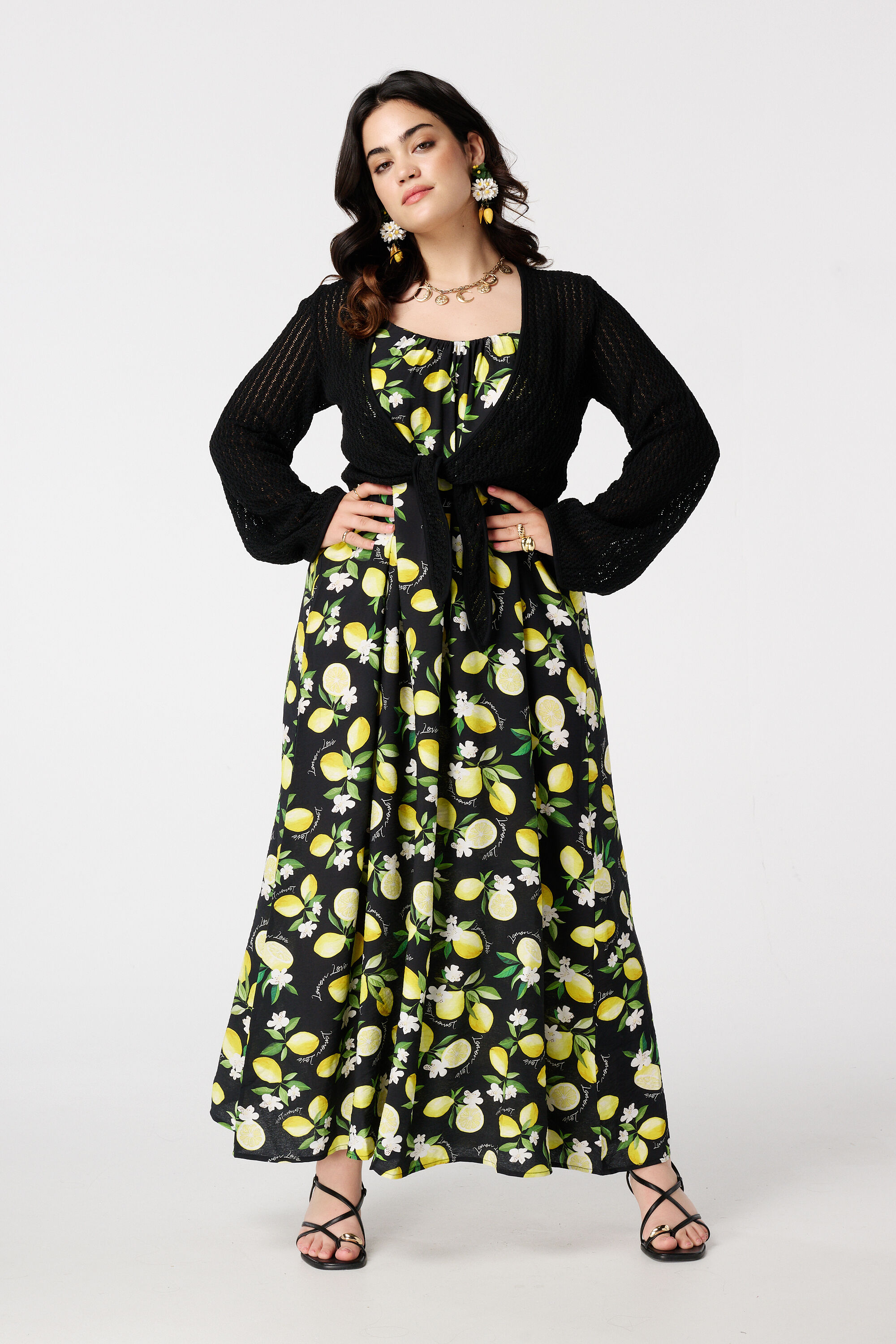 Cardigan en maille avec boutons image number 5