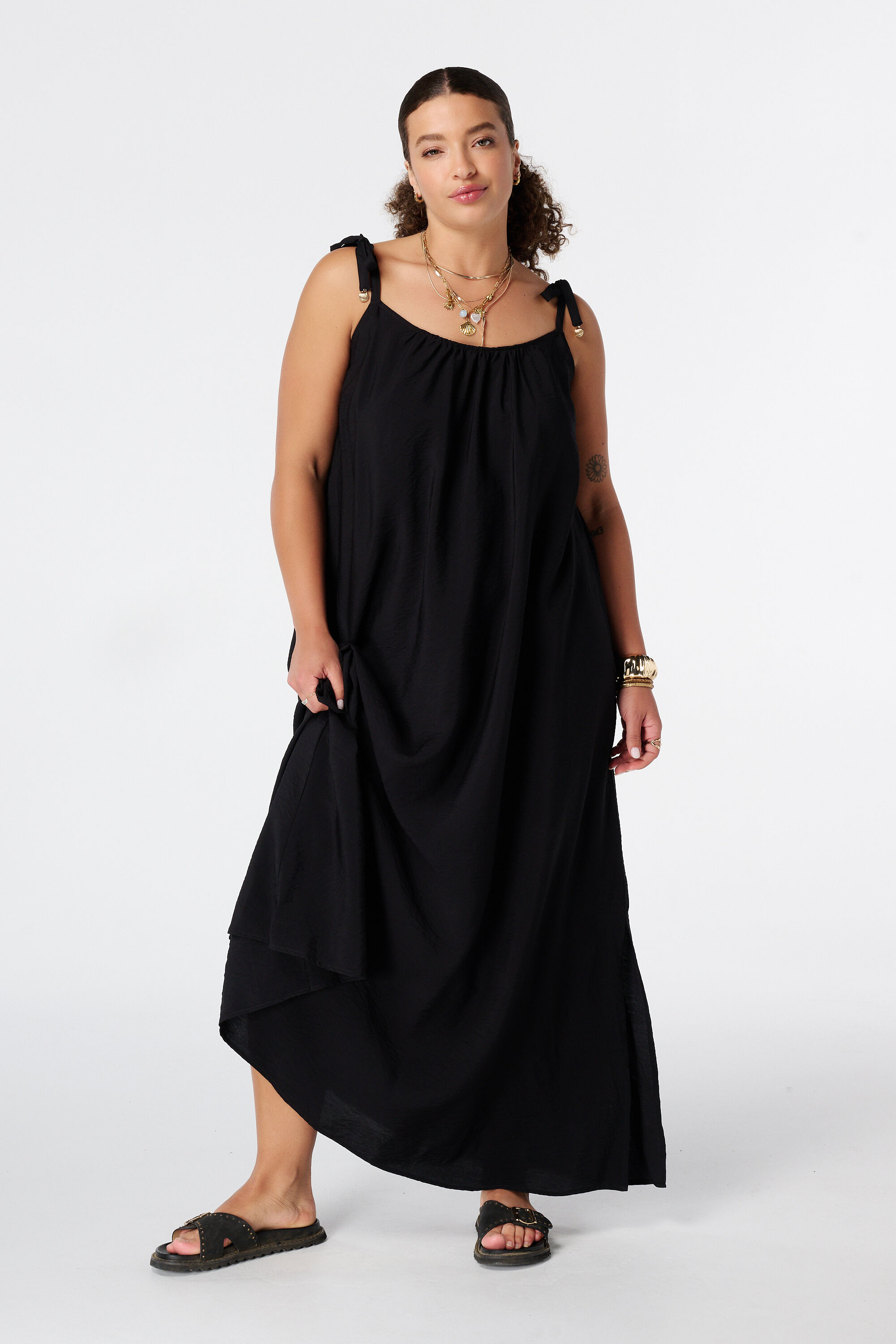 Robe maxi &agrave; fines bretelles image number 0