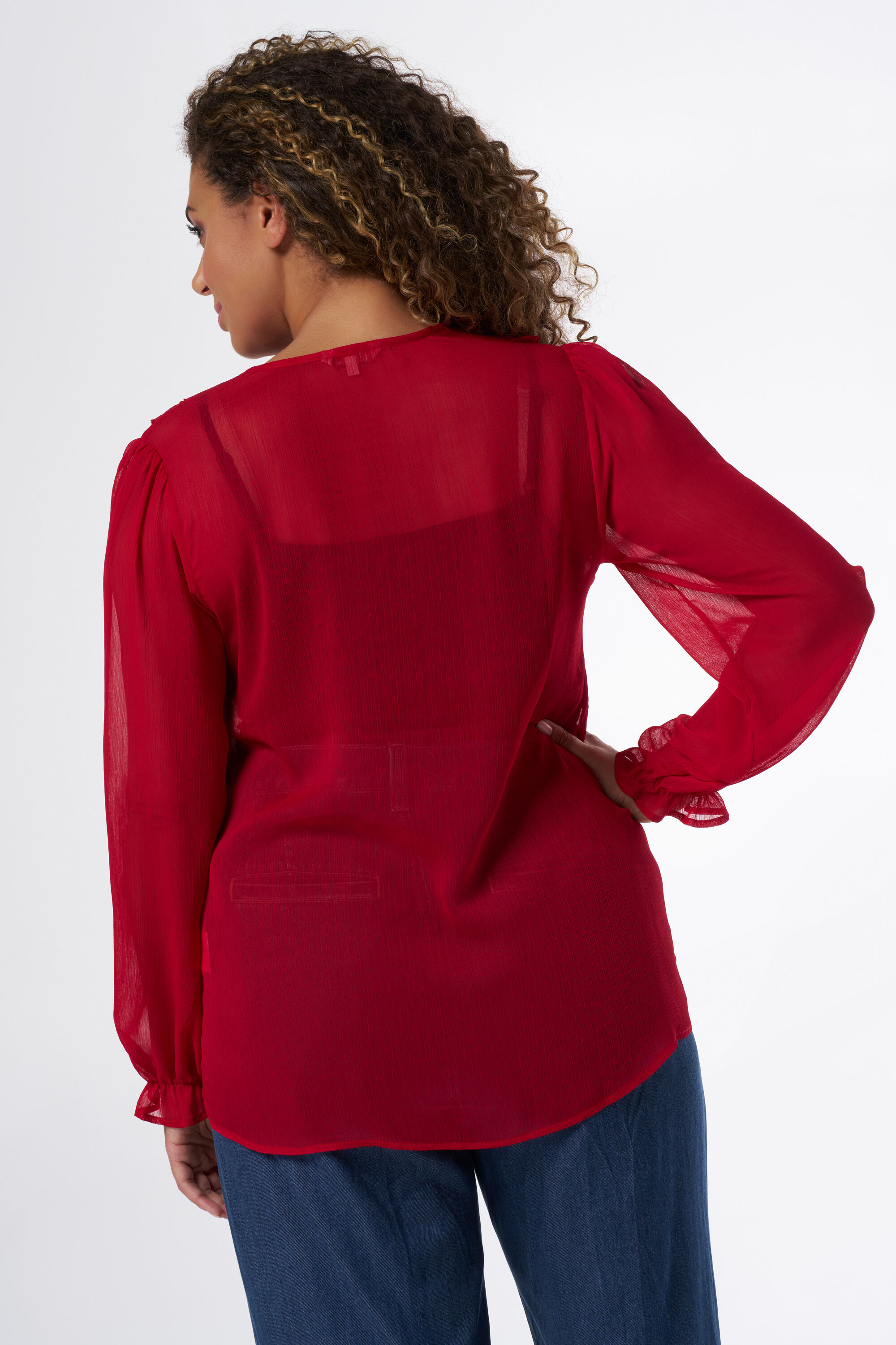 Chemisier &agrave; volants  image number 3