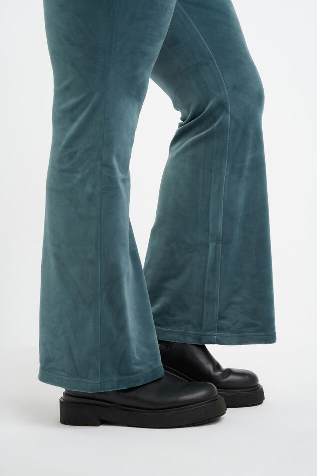 Legging évasé en velours image number 5