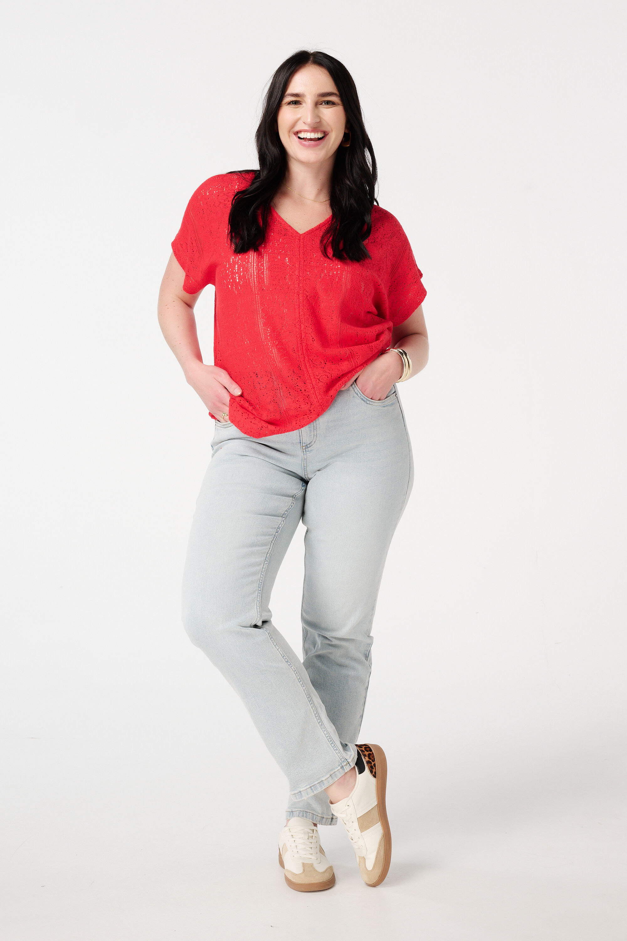 Top avec motif ajour&eacute; image number 5