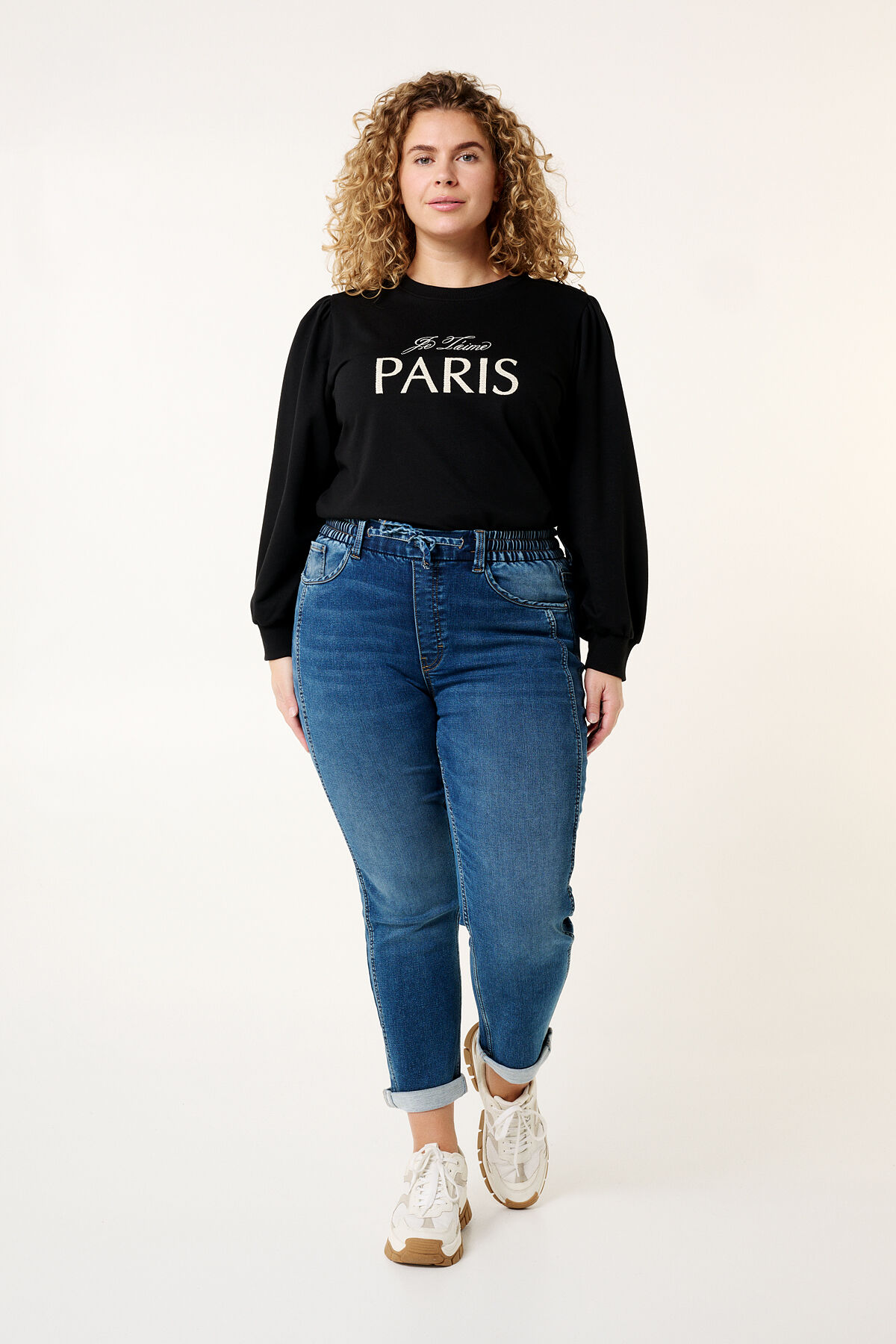 Pantalon de surv&ecirc;tement en denim image number 6