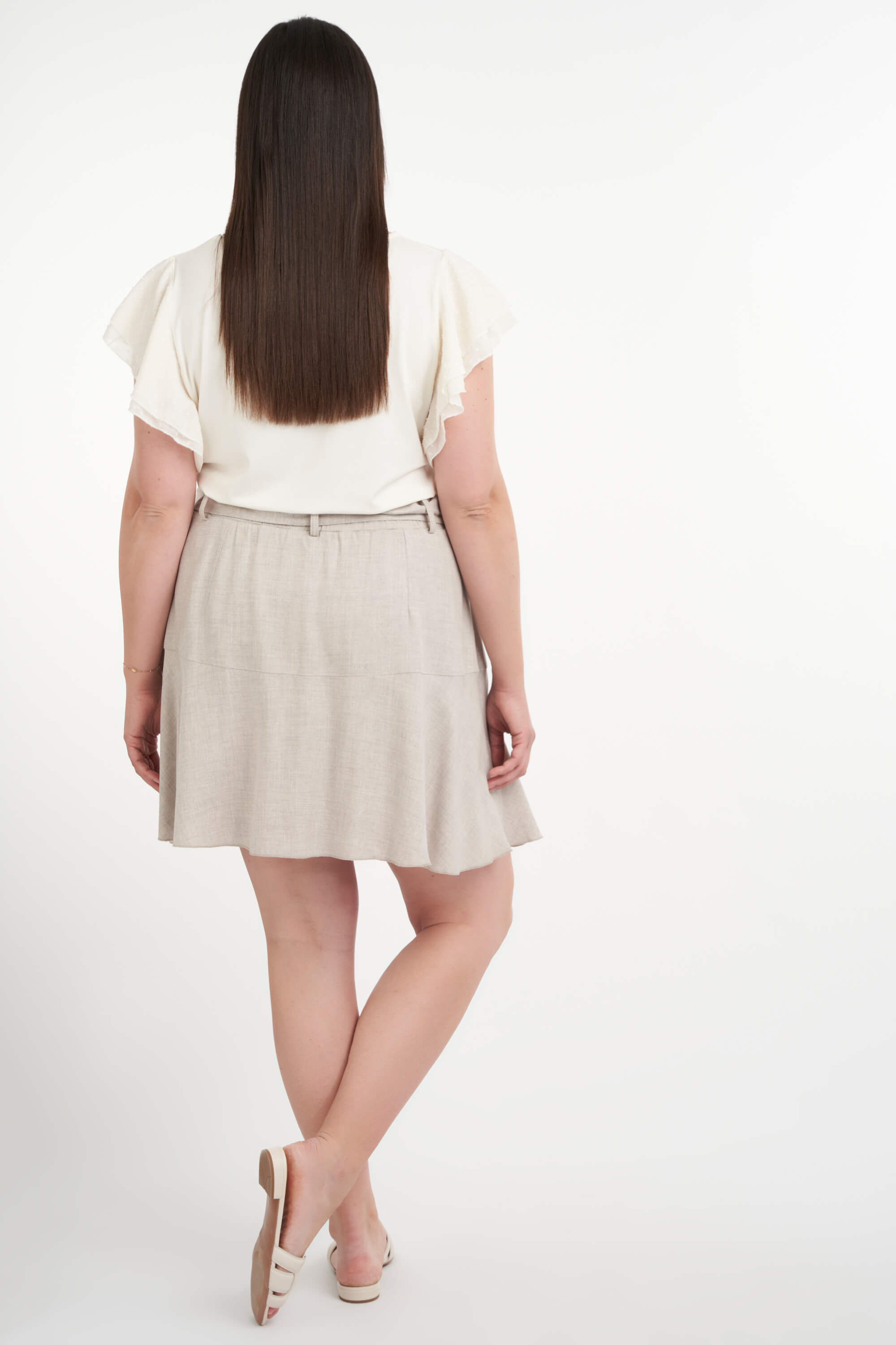 Jupe-short avec ceinture image number 4