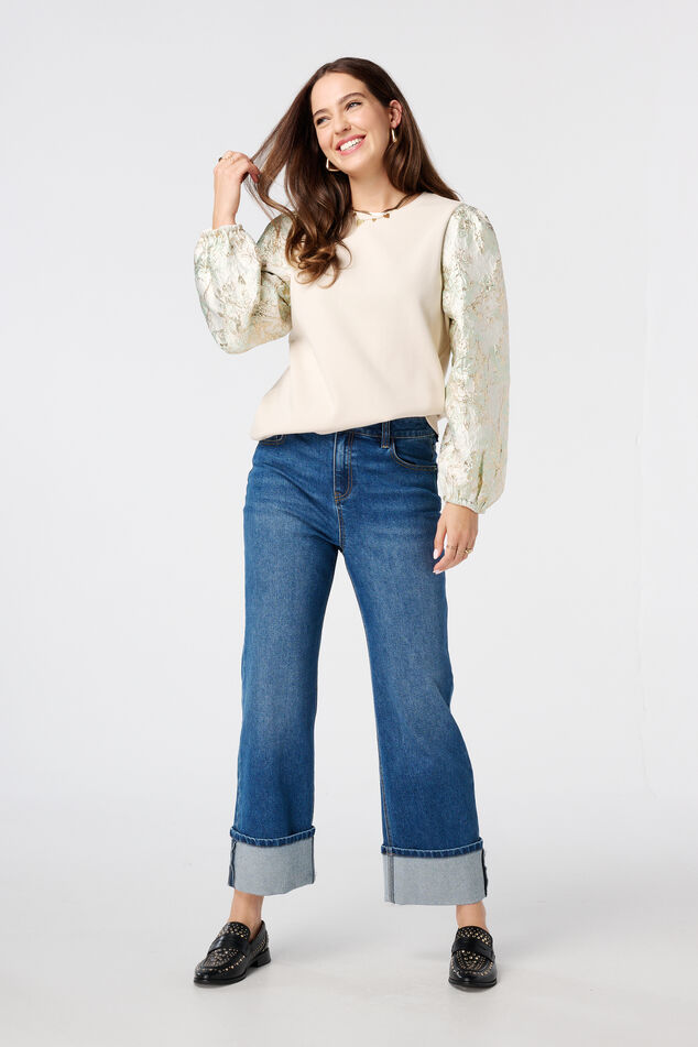 Sweat-shirt avec imprimé sur les manches image number 5