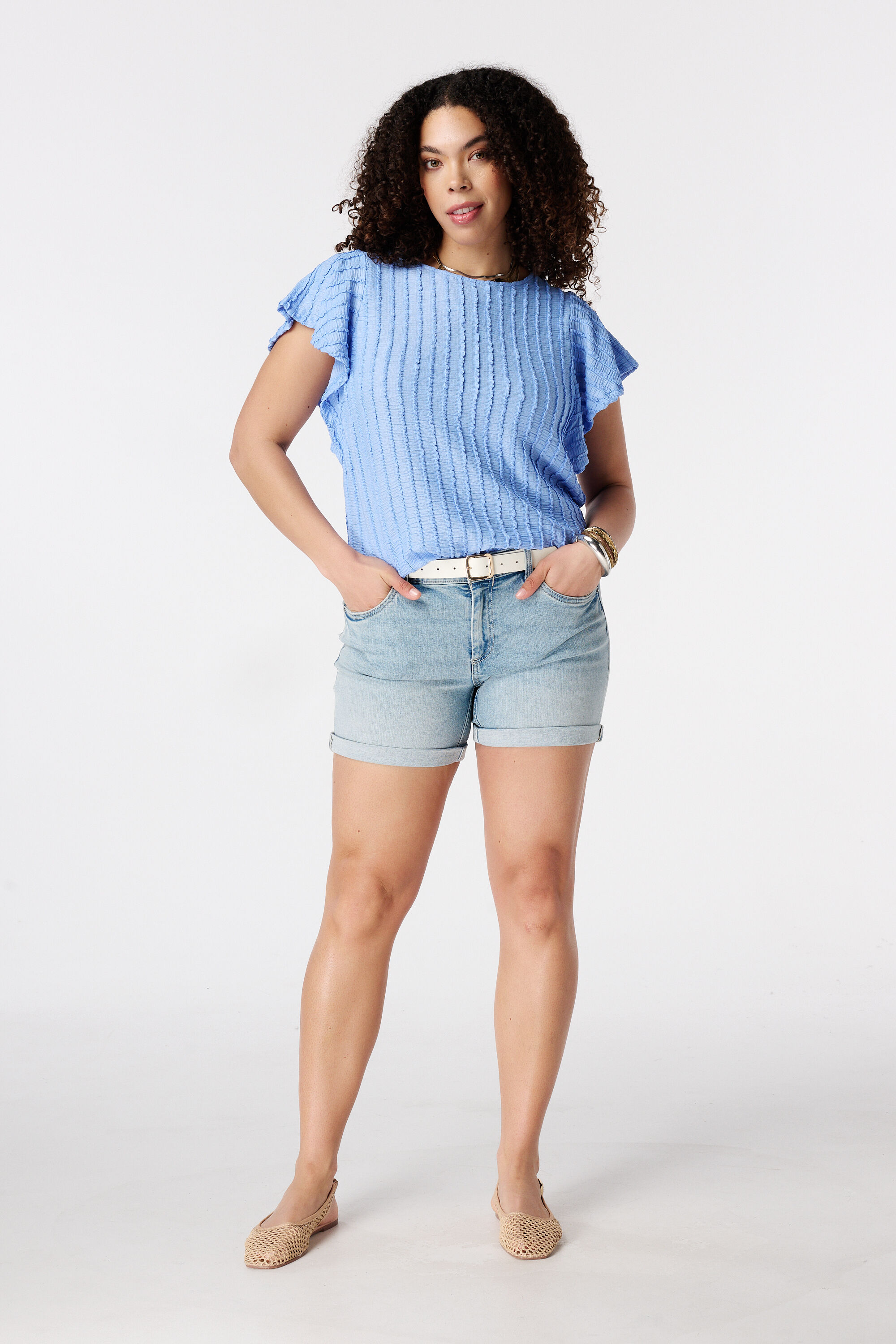 Top &agrave; manches papillon image number 5