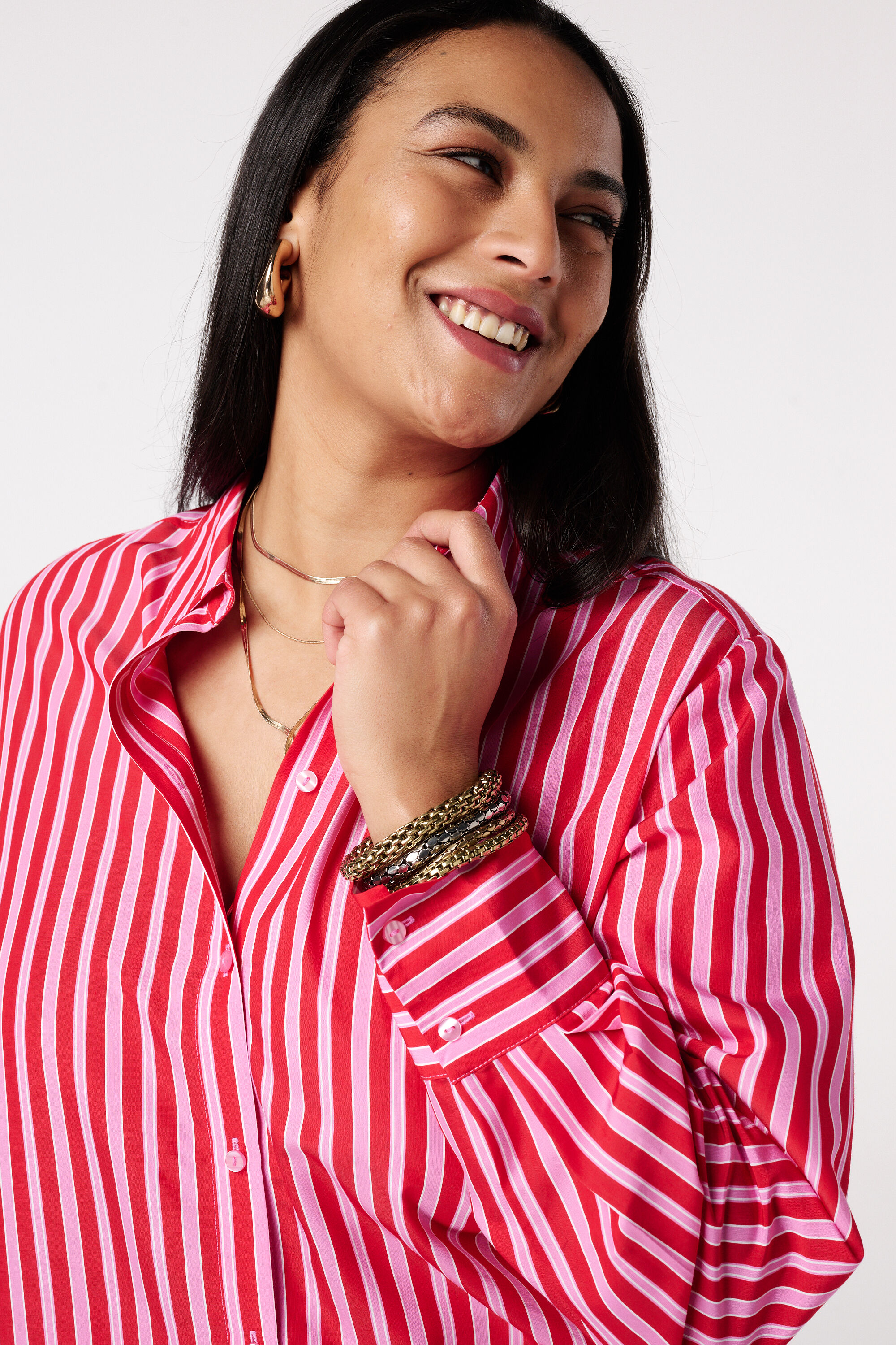 Blouse ray&eacute;e image number 4