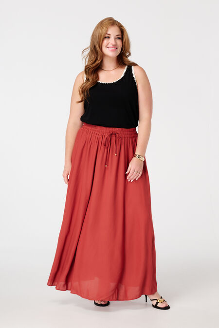 Jupe maxi à taille élastique Jupe maxi à taille élastique