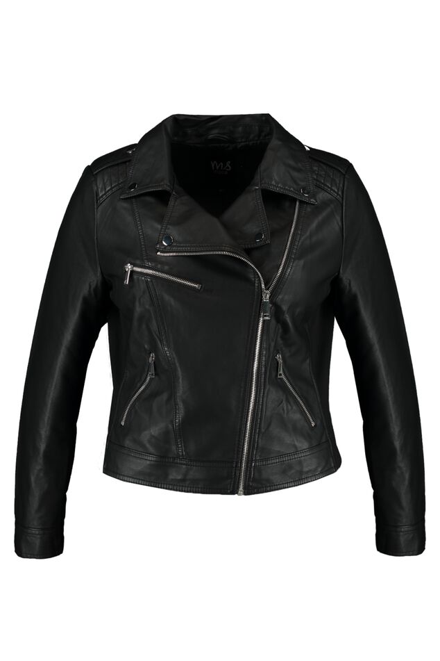 Veste style motard en similicuir image number 2