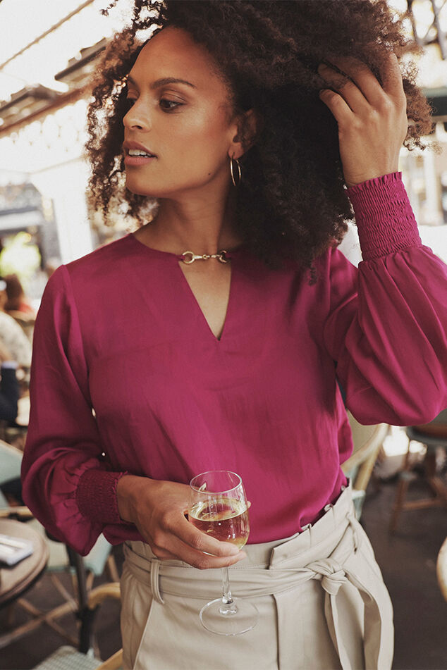 Chemisier en satin  image number 0