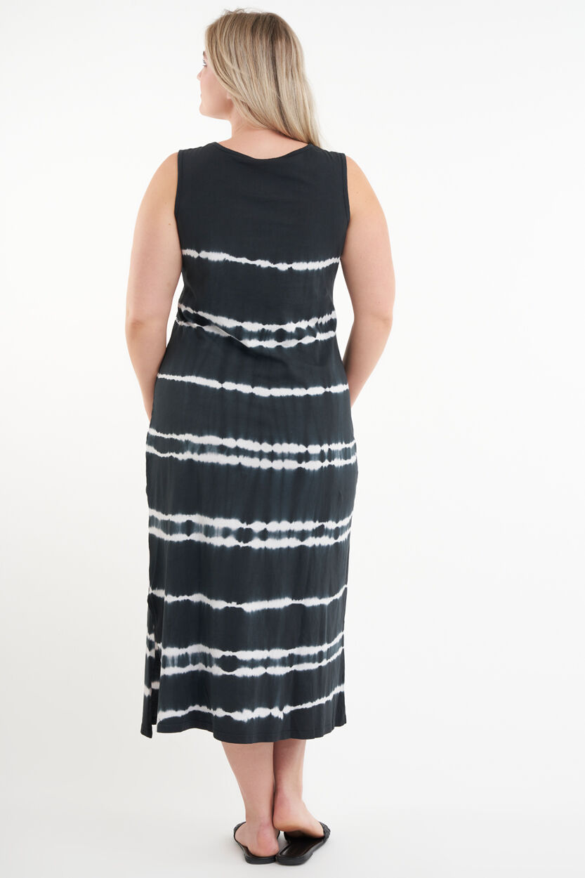 Robe avec un imprim&eacute; &agrave; effet tie-dye image number 3