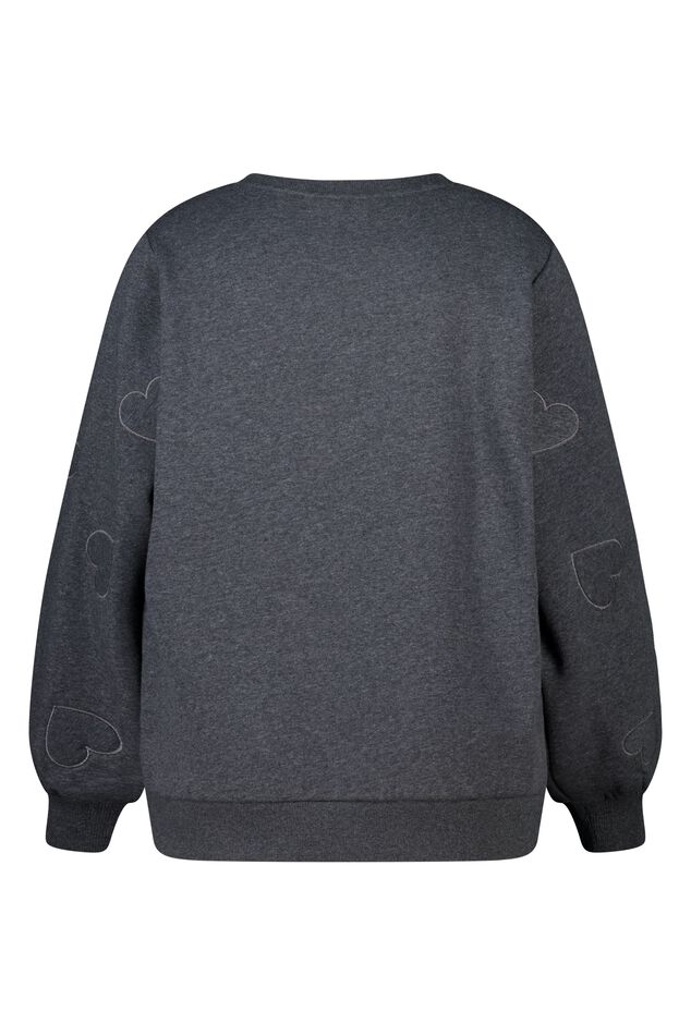 Pull avec cœurs brodés image number 2