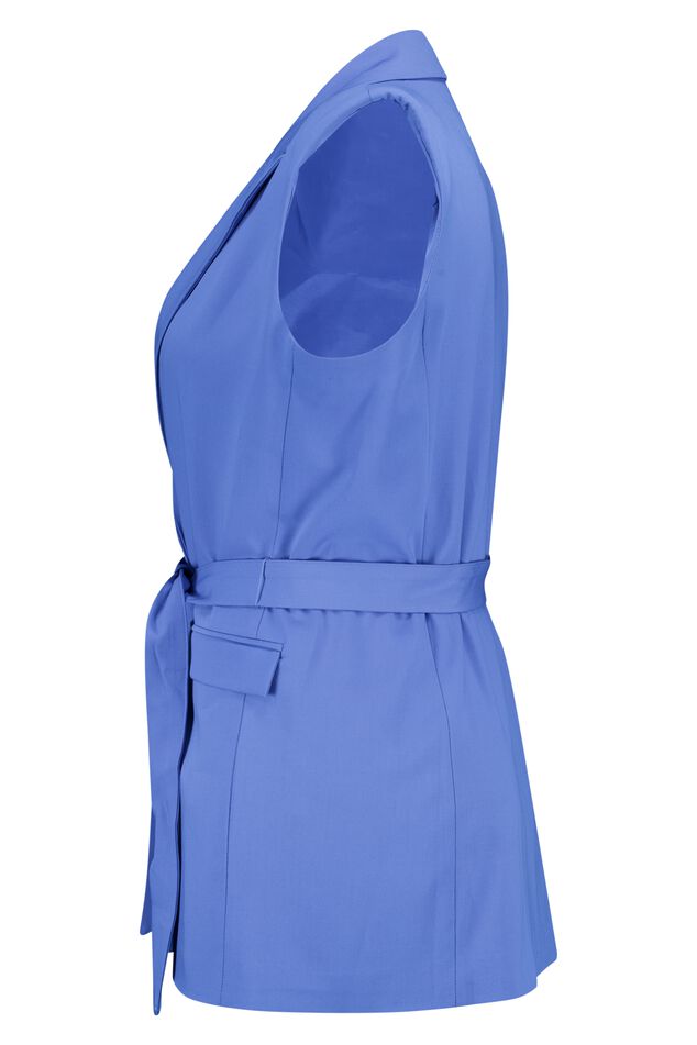 Gilet avec ceinture assortie image number 7