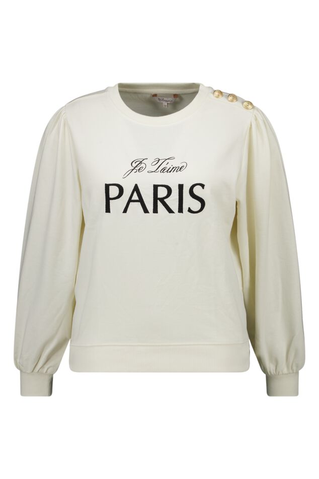 Sweater "Paris" mit Knopfdetails auf der Schulter image number 1