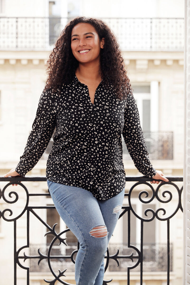 Chemisier &agrave; imprim&eacute; image number 0