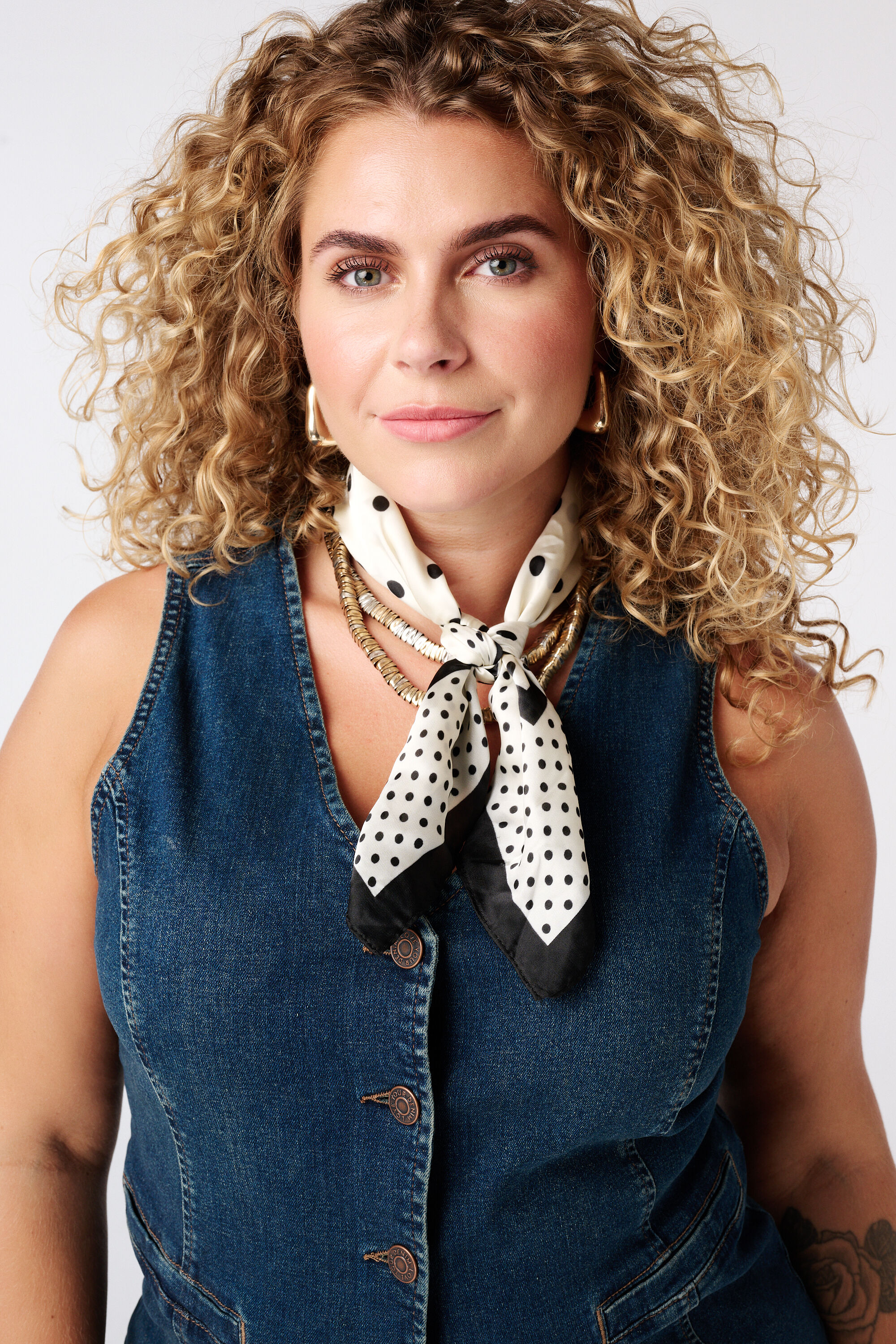 Gilet long en denim image number 4