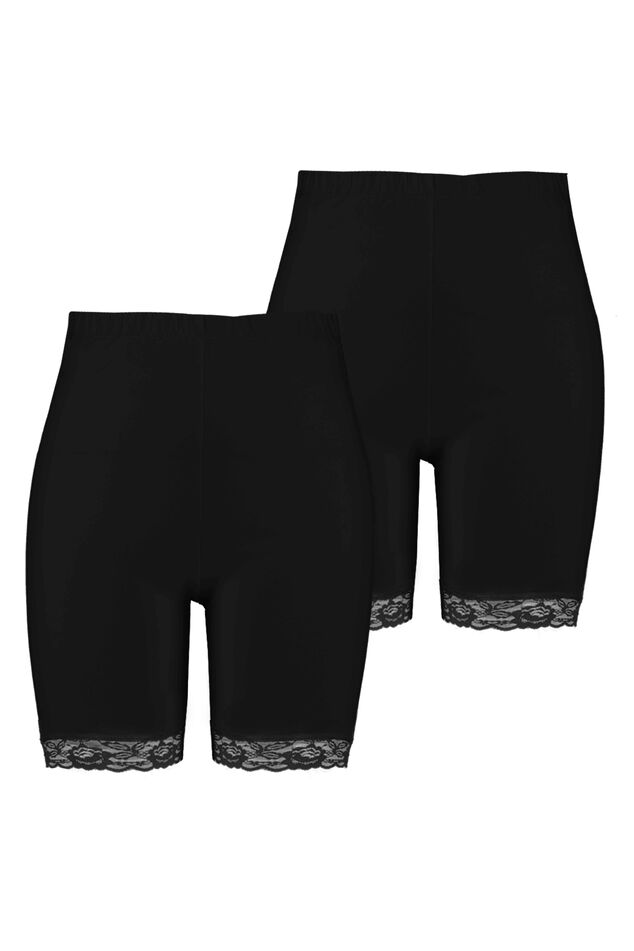 Lot de 2 leggings courts avec dentelle image number 1
