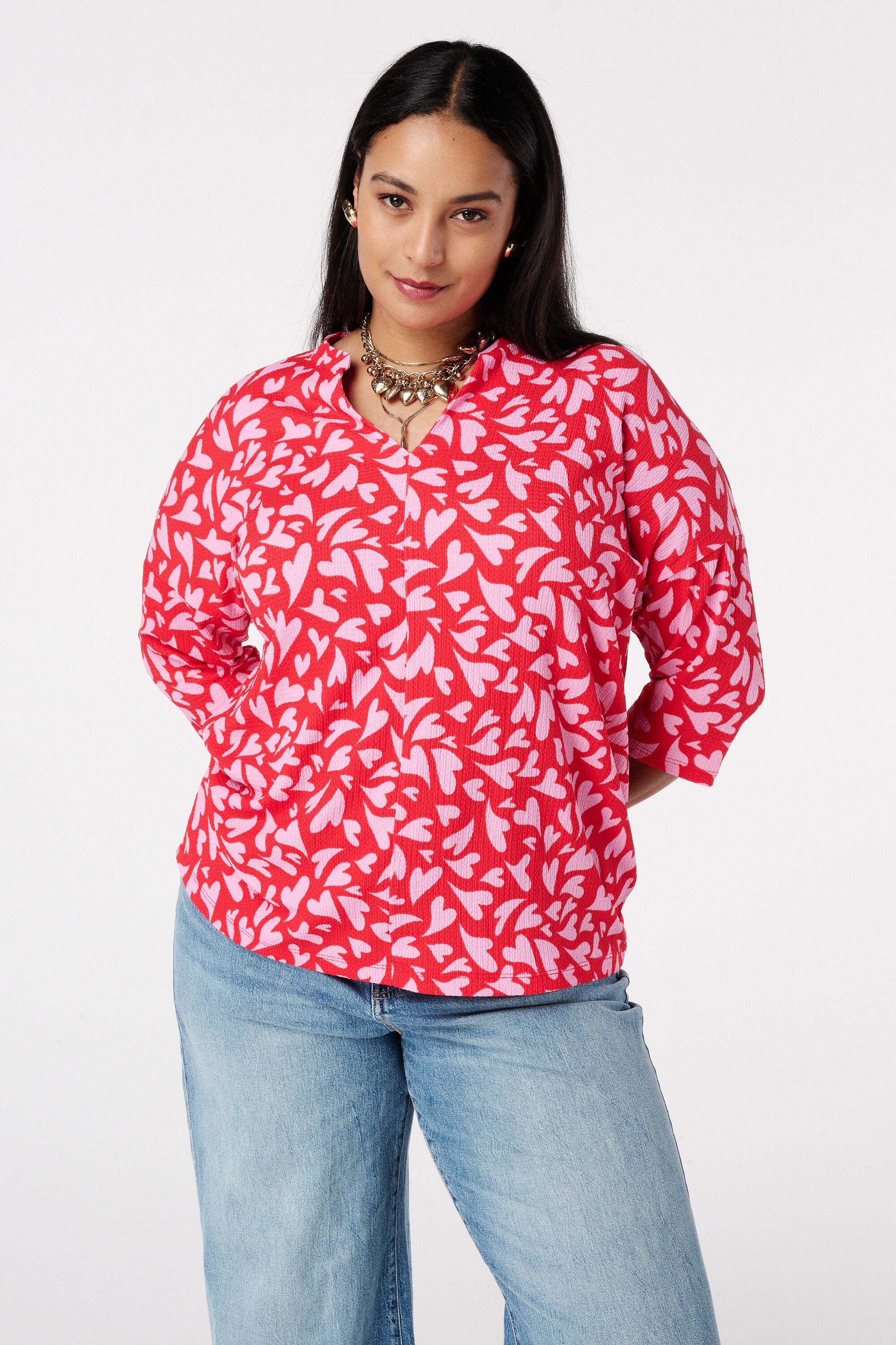 Top &agrave; manches trois-quarts