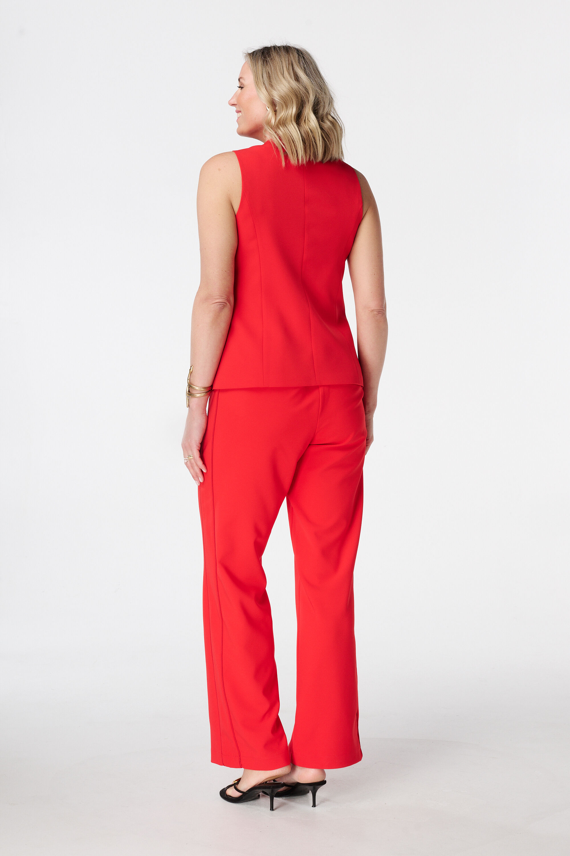 Pantalon large &agrave; rayures lat&eacute;rales image number 1