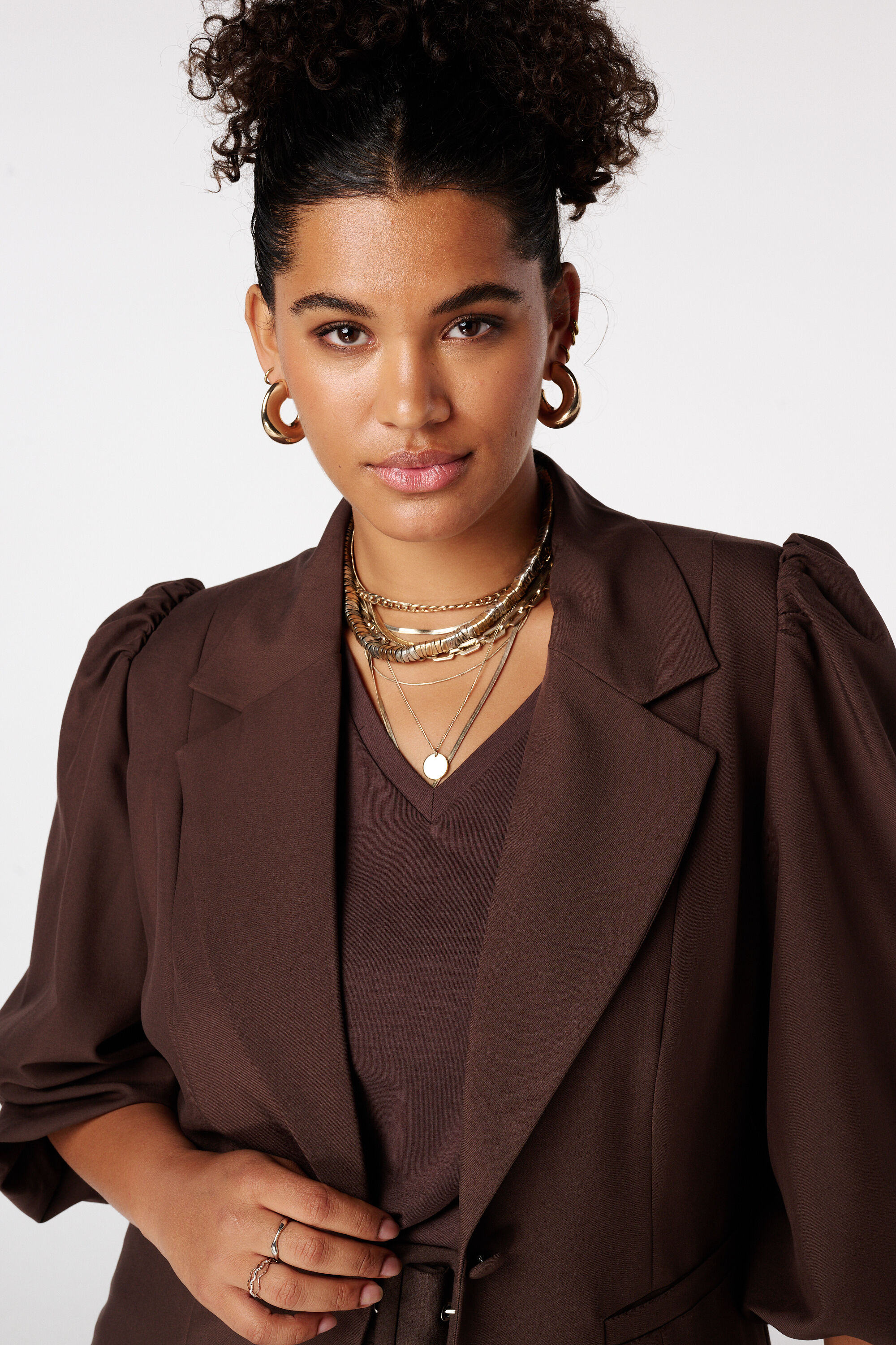 Blazer &agrave; manches bouffantes image number 2