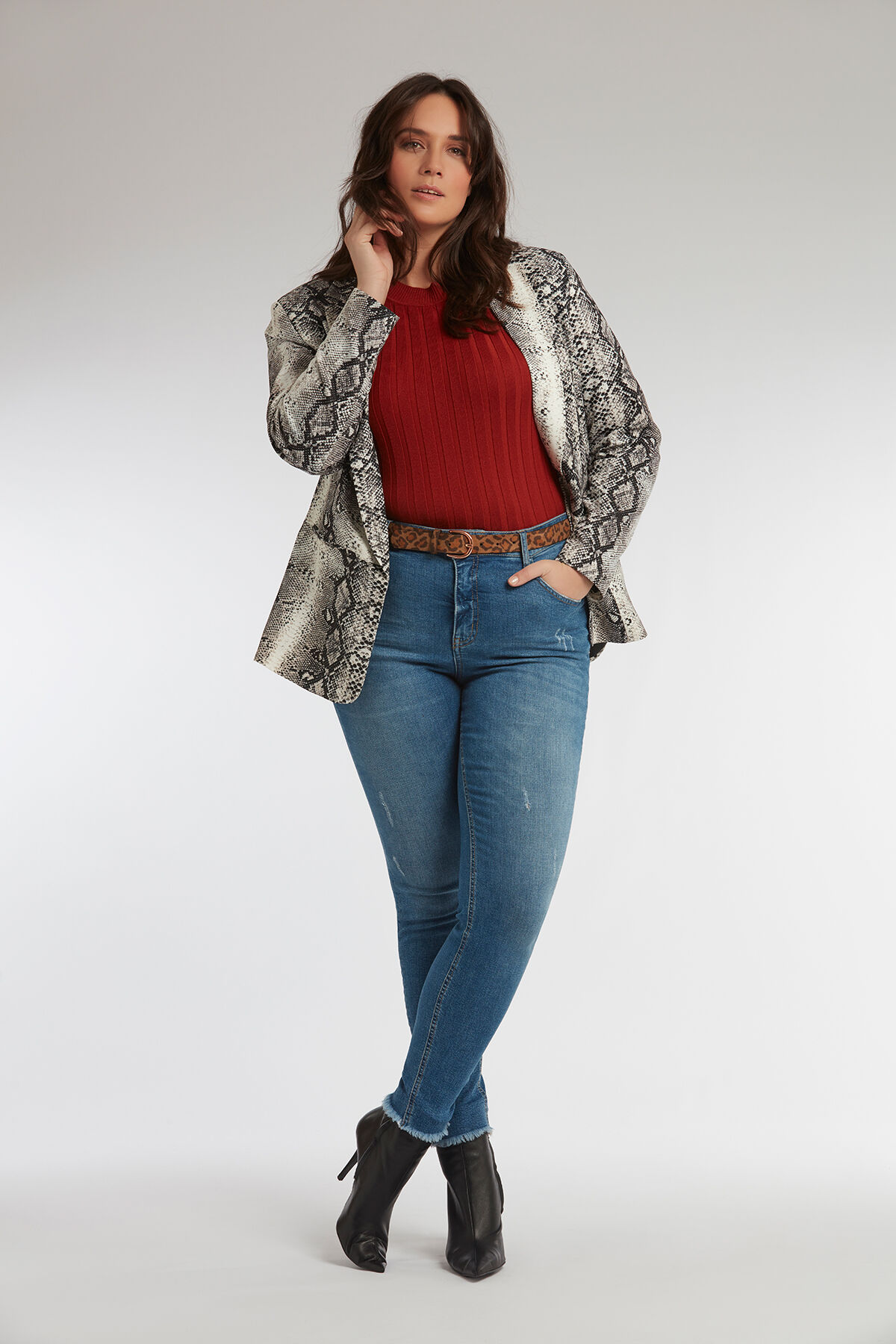 Blazer &agrave; imprim&eacute; serpent image number 4