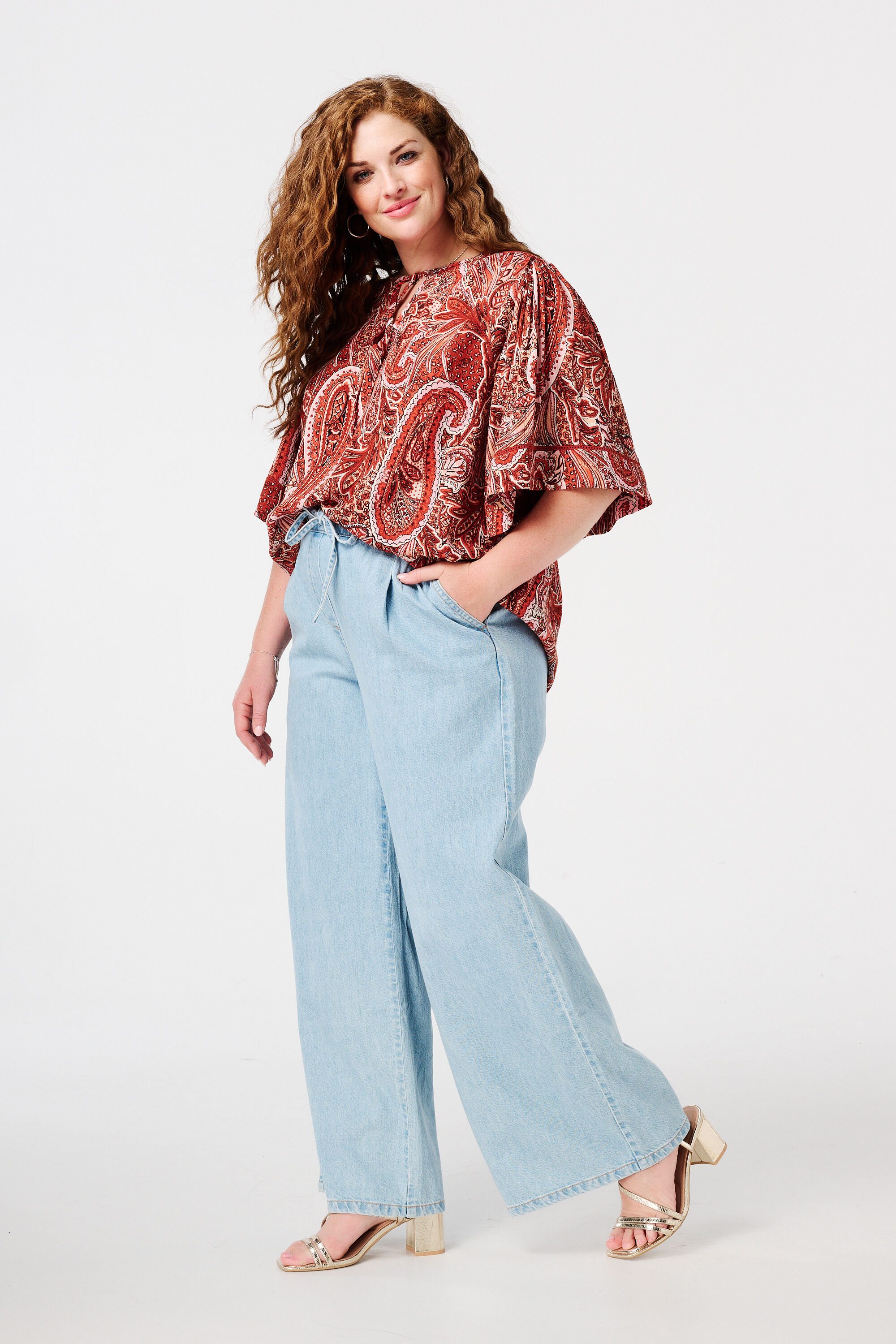 Chemisier avec imprim&eacute; et n&oelig;ud image number 5