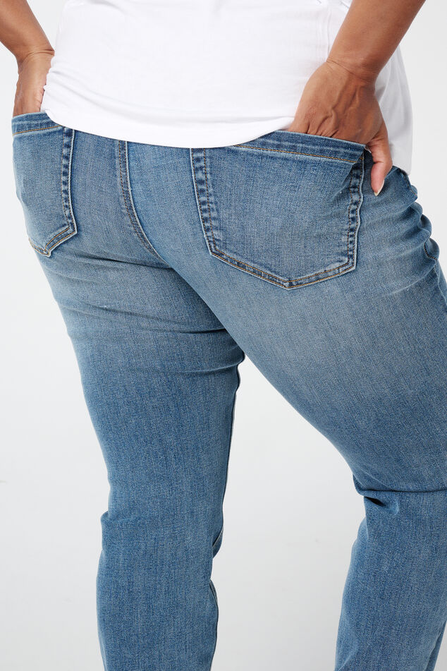 Jean skinny taille haute CHERRY image number 4