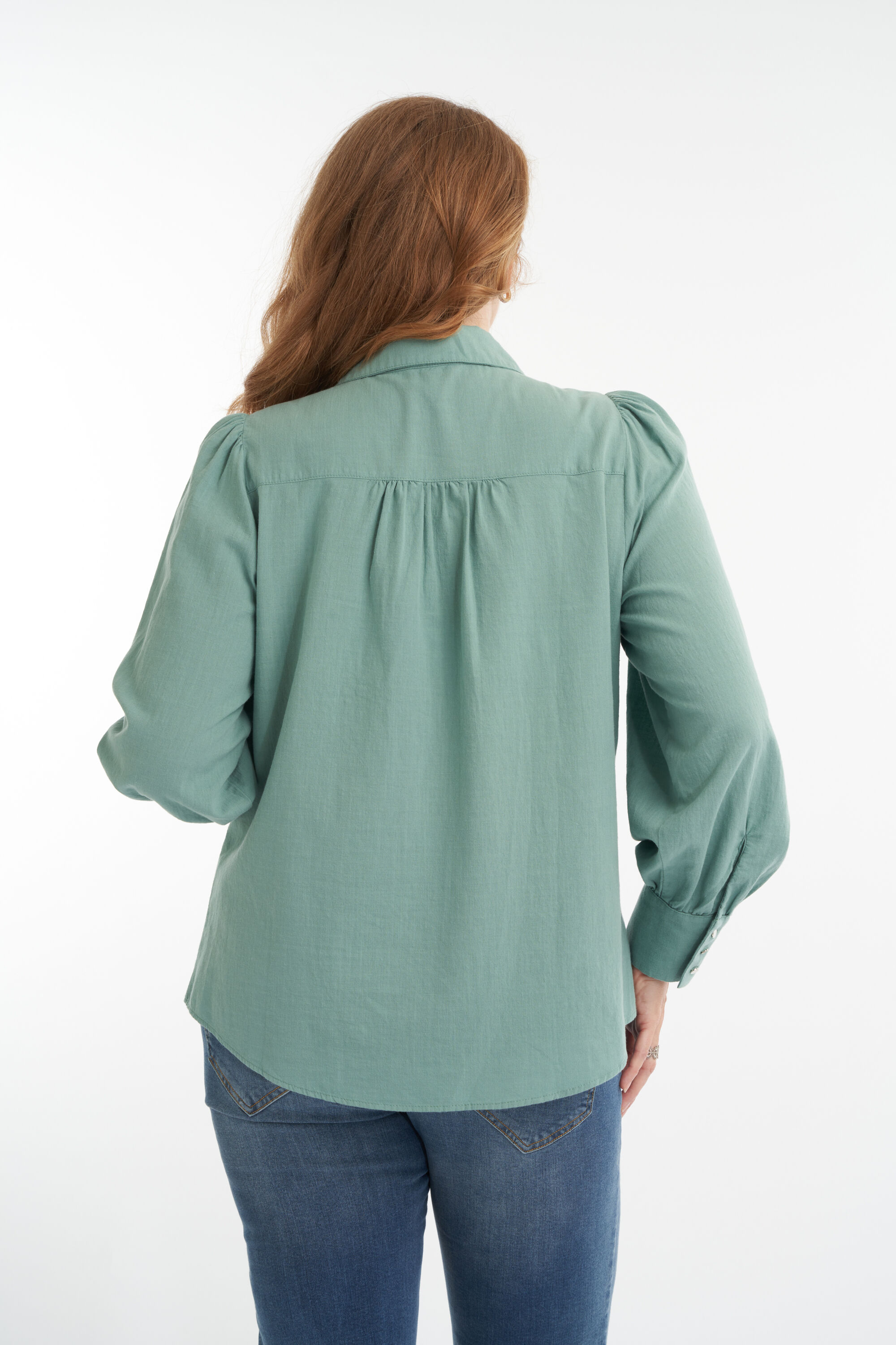 Chemisier &agrave; manches bouffantes image number 4