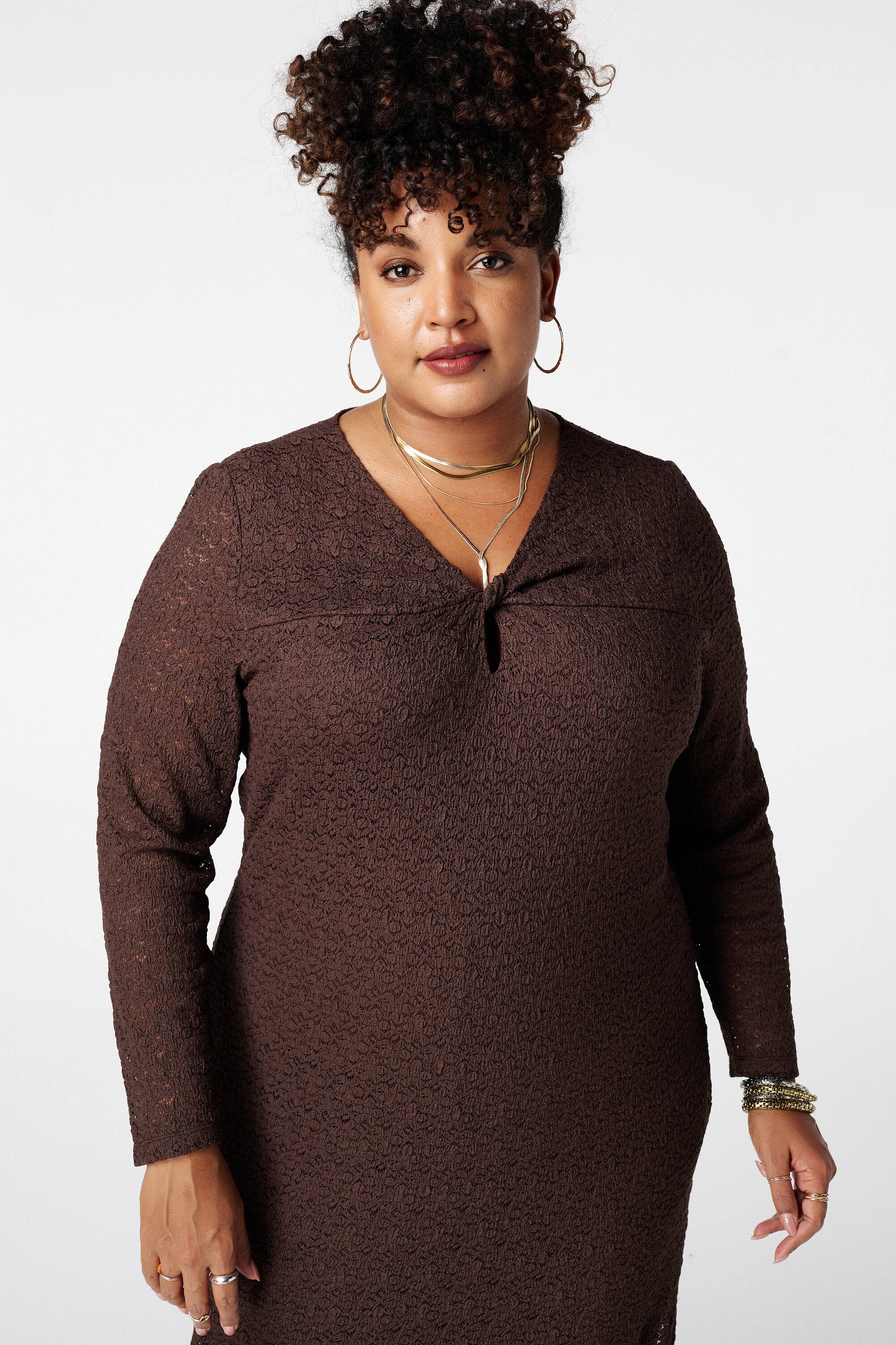 Robe midi en dentelle image number 4