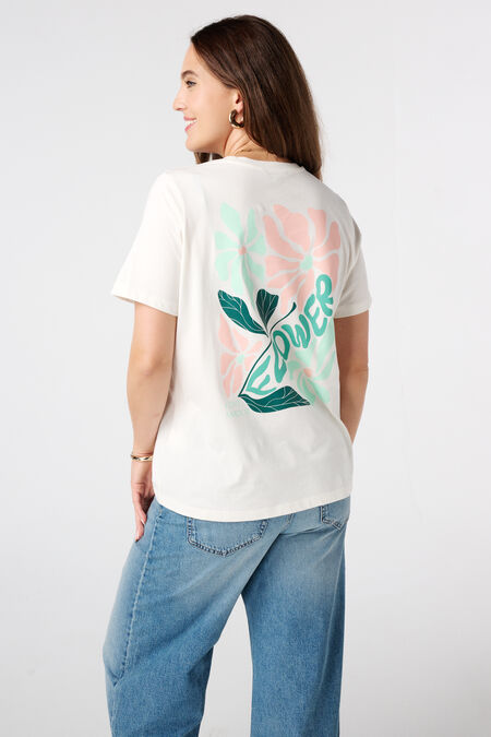 T-shirt à imprimé fleuri T-shirt à imprimé fleuri